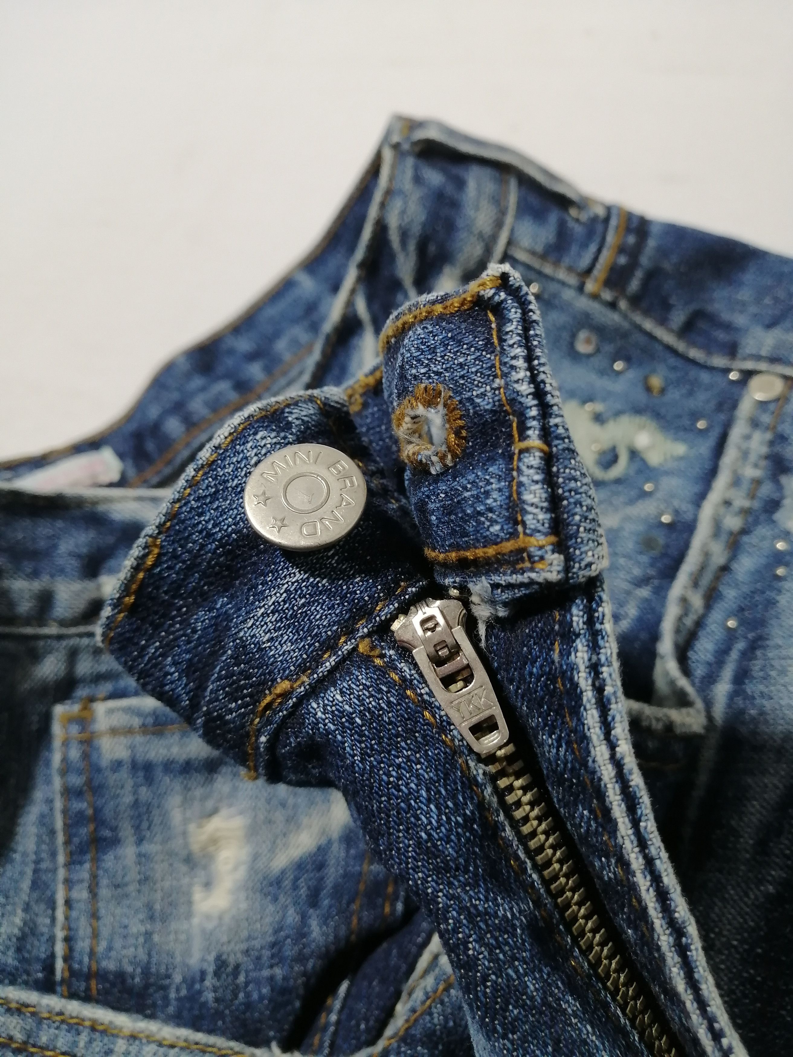 Designer × Japanese Brand Mini Brand Nice Embroided Design Denim Jeans Size US 32 / EU 48 - 5 Thumbnail