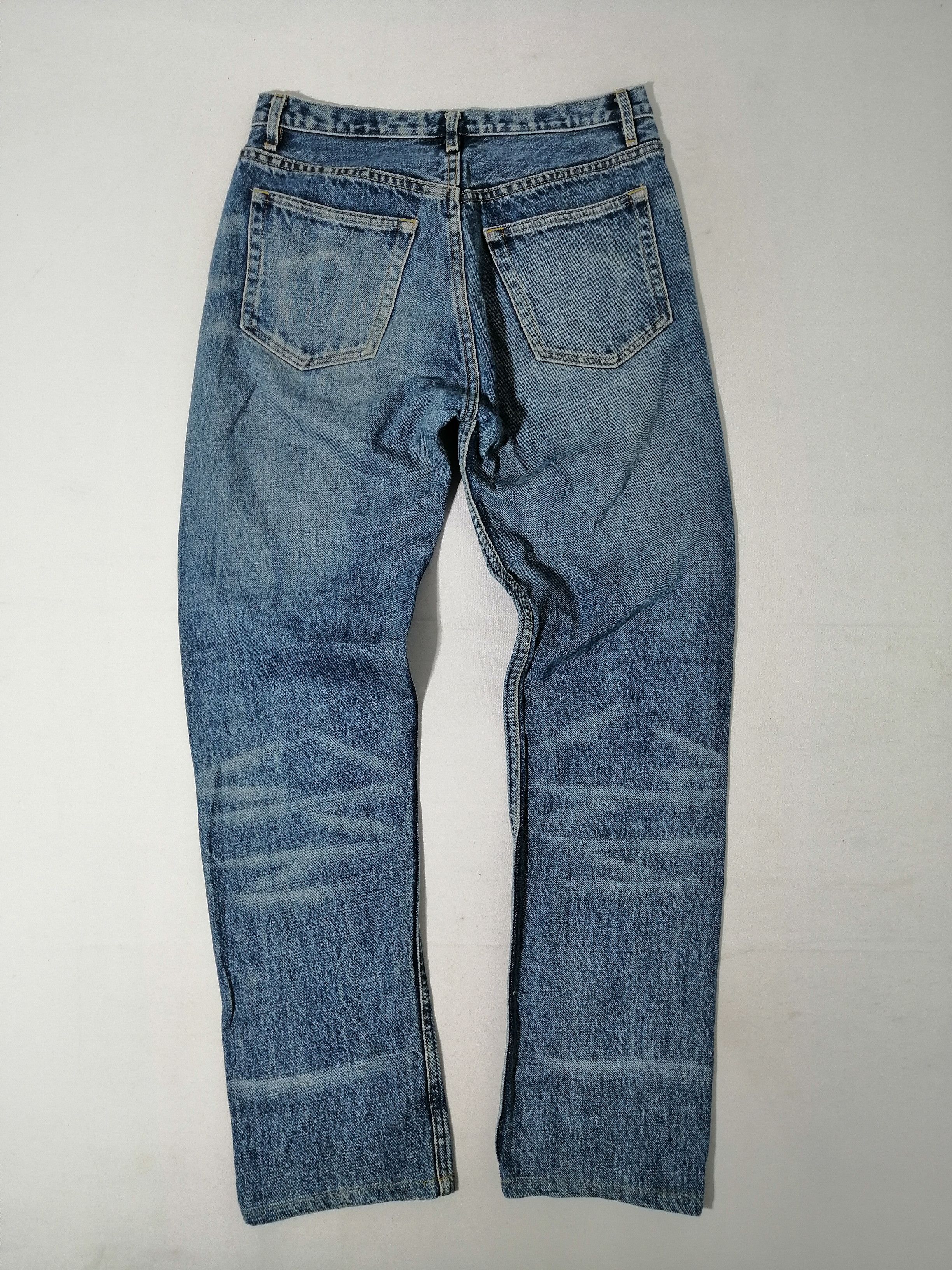 A.P.C. × Japanese Brand × Vintage Vintage 90s A.P.C Selvedge Fly Button Denim Jeans Size US 26 / EU 42 - 3 Thumbnail