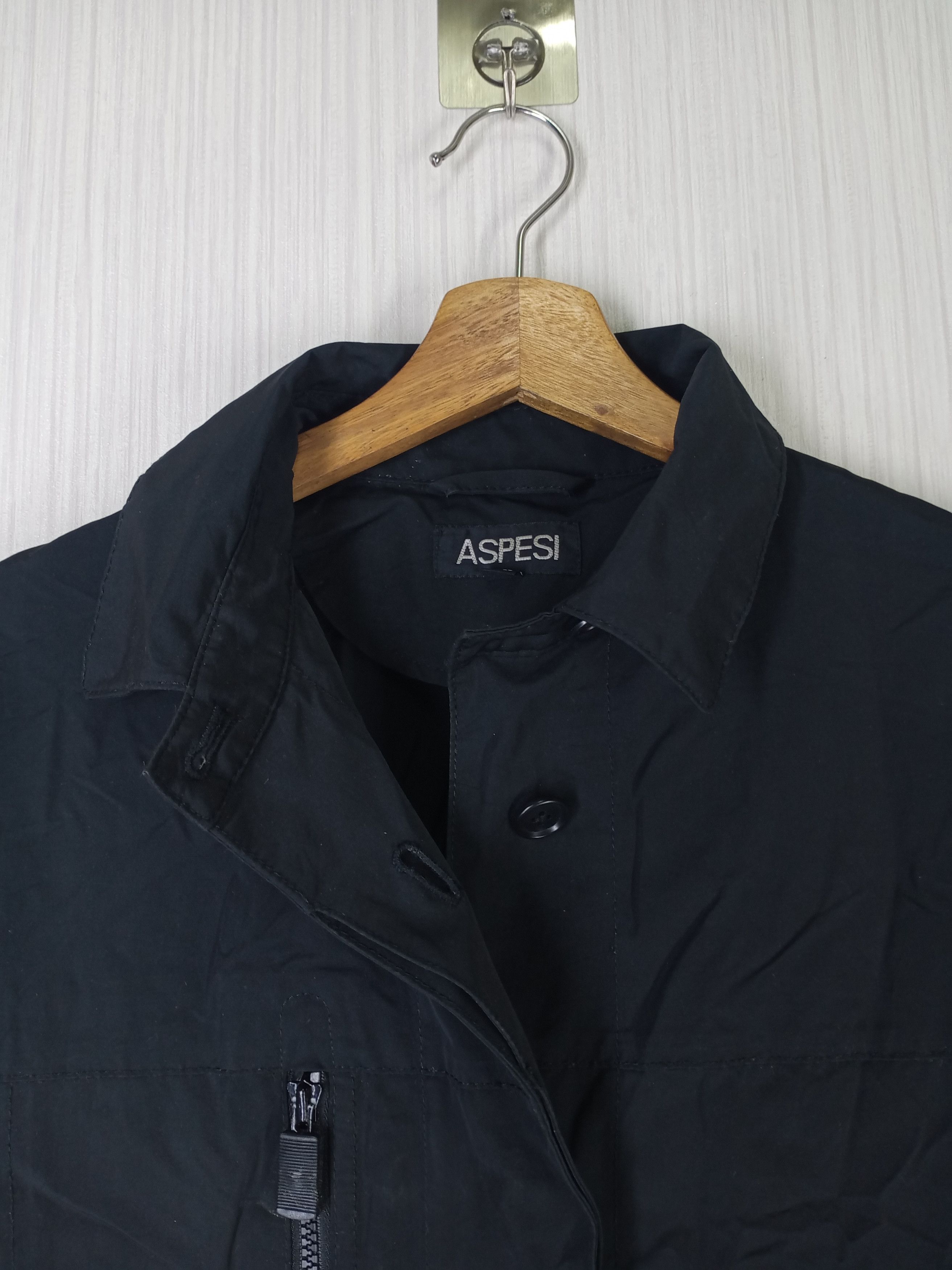 Aspesi × Designer × If Six Was Nine Rare Aspesi Long Jacket Black Size US L / EU 52-54 / 3 - 3 Thumbnail