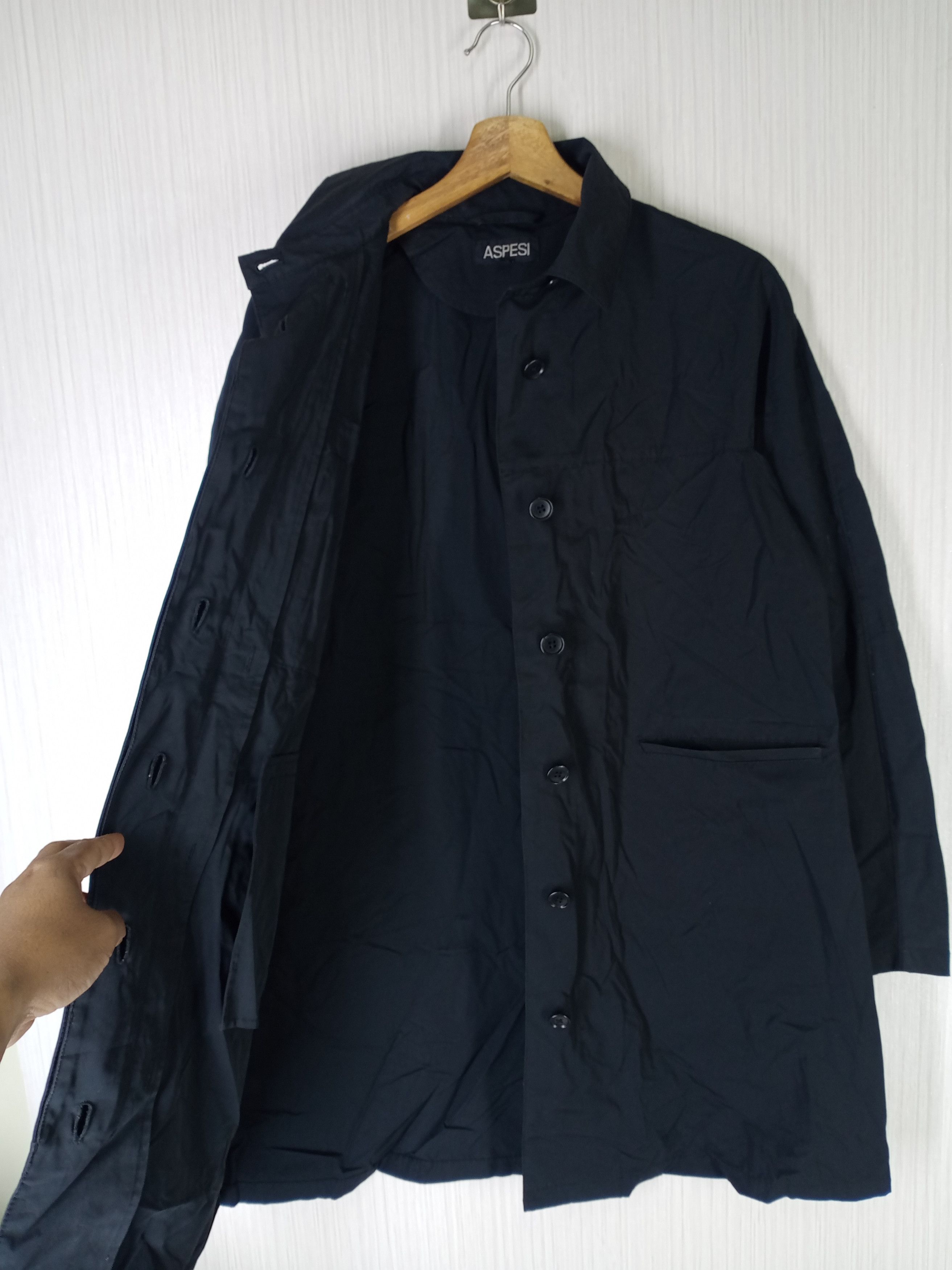 Aspesi × Designer × If Six Was Nine Rare Aspesi Long Jacket Black Size US L / EU 52-54 / 3 - 8 Thumbnail