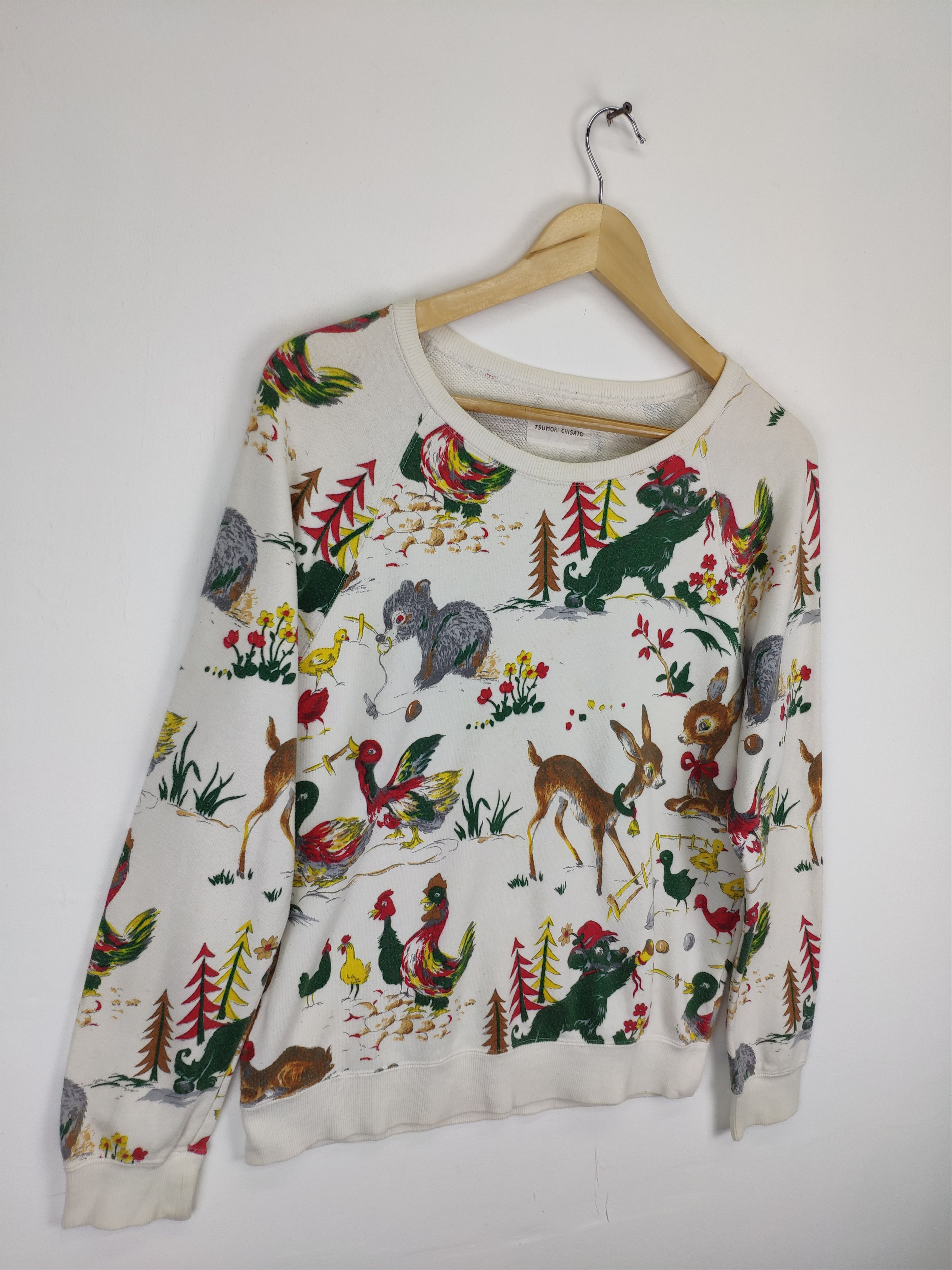 Issey Miyake × Japanese Brand × Tsumori Chisato Issey Miyake Tsumori Chisato Sweatshirt Crewneck Fullprint Size M / US 6-8 / IT 42-44 - 3 Thumbnail