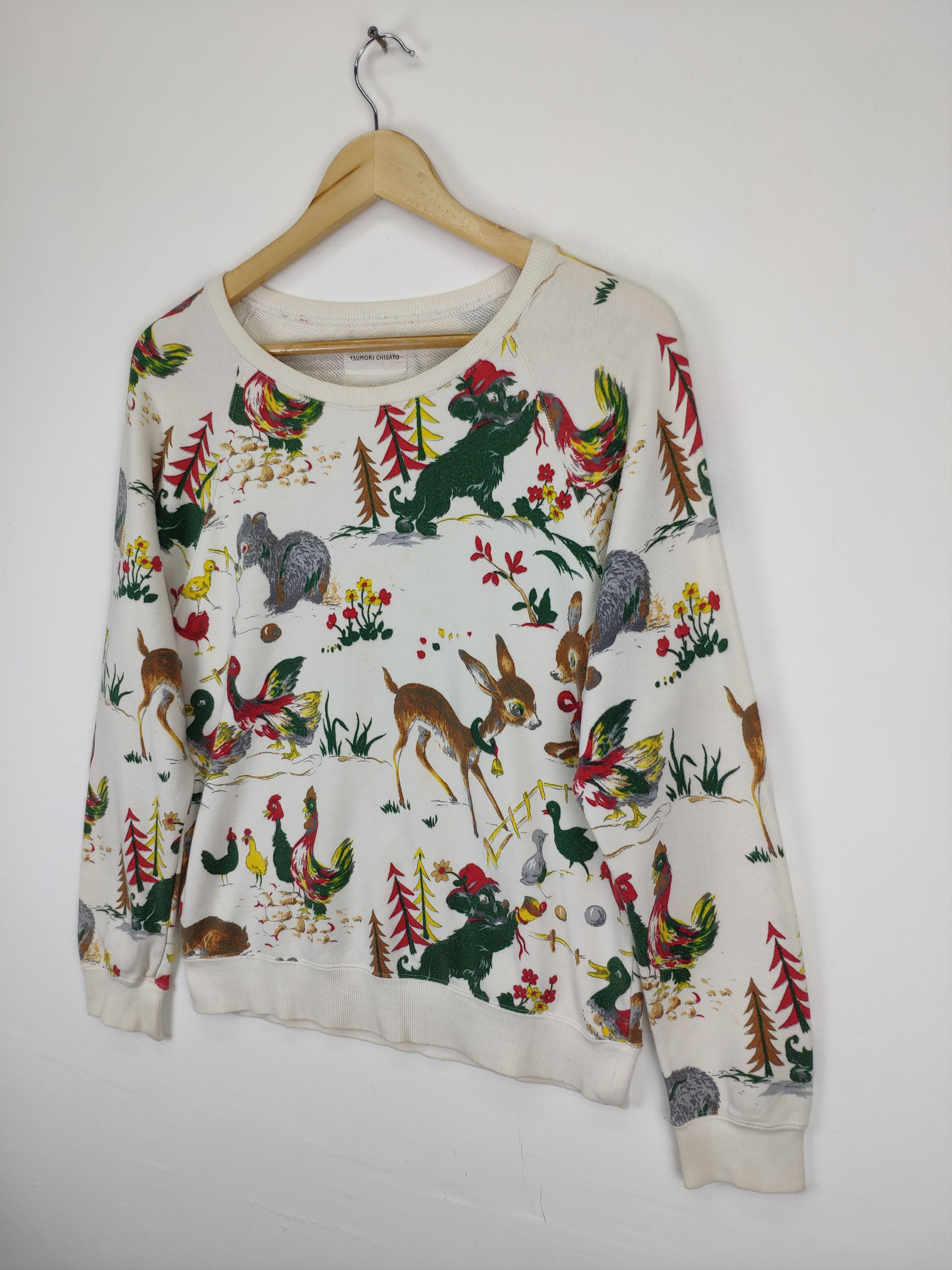 Issey Miyake × Japanese Brand × Tsumori Chisato Issey Miyake Tsumori Chisato Sweatshirt Crewneck Fullprint Size M / US 6-8 / IT 42-44 - 2 Thumbnail