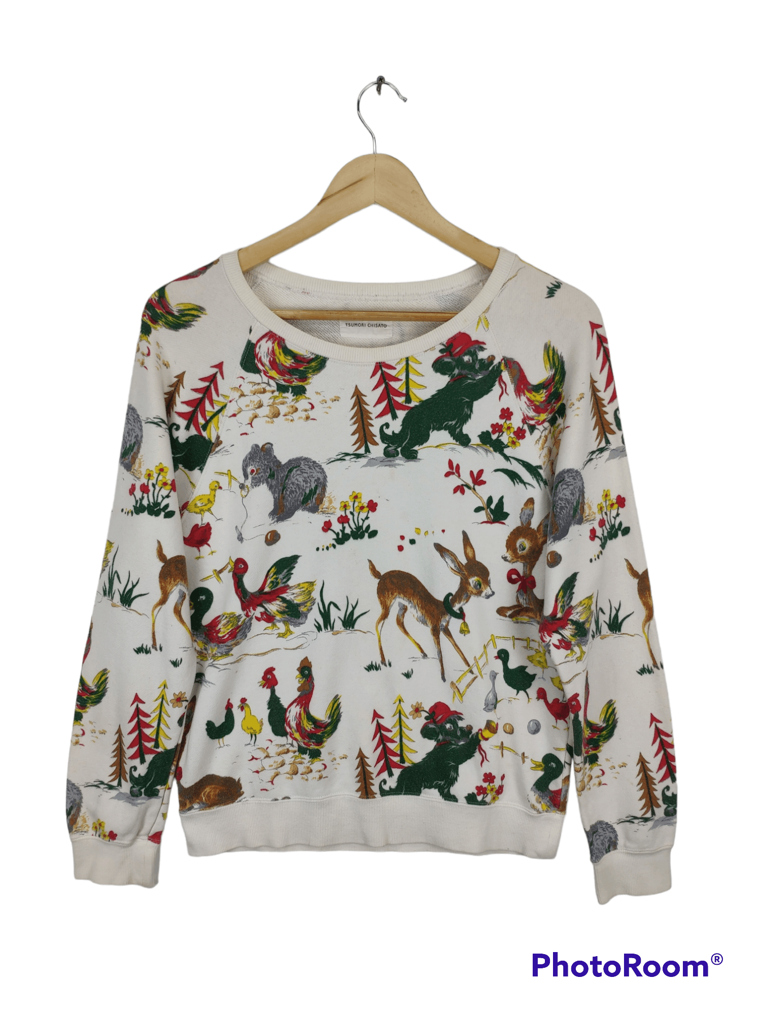 Issey Miyake × Japanese Brand × Tsumori Chisato Issey Miyake Tsumori Chisato Sweatshirt Crewneck Fullprint Size M / US 6-8 / IT 42-44 - 1 Thumbnail