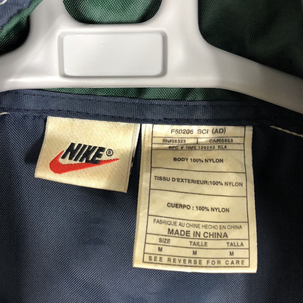 Nike 🔥Trash🔥Vintage Nike Center Swoosh Anorak Winbreaker Jacket Size US M / EU 48-50 / 2 - 18 Thumbnail