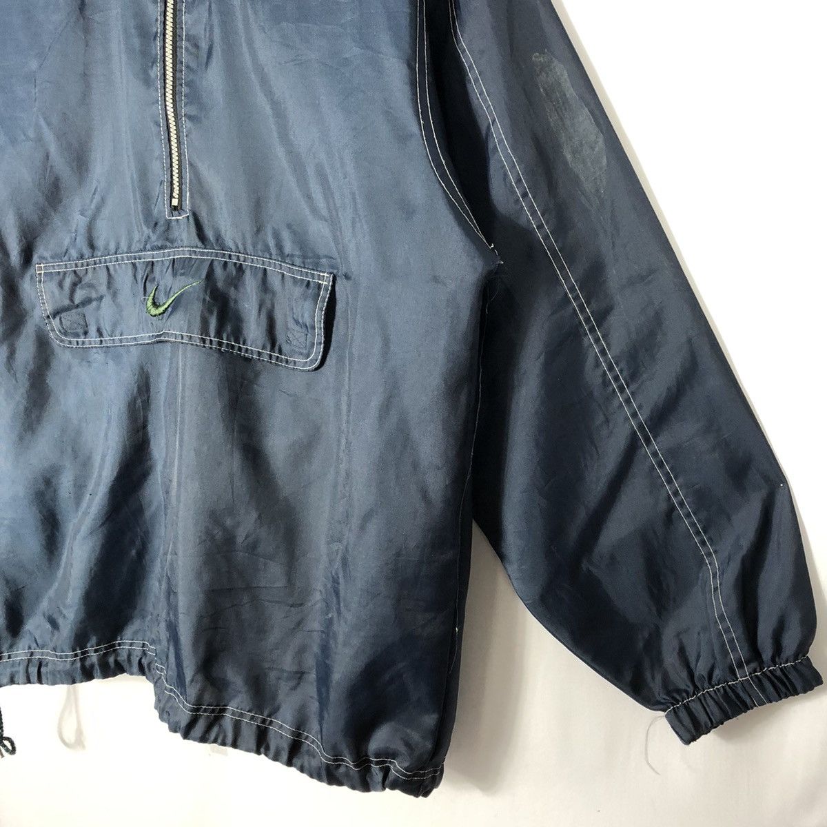 Nike 🔥Trash🔥Vintage Nike Center Swoosh Anorak Winbreaker Jacket Size US M / EU 48-50 / 2 - 7 Thumbnail