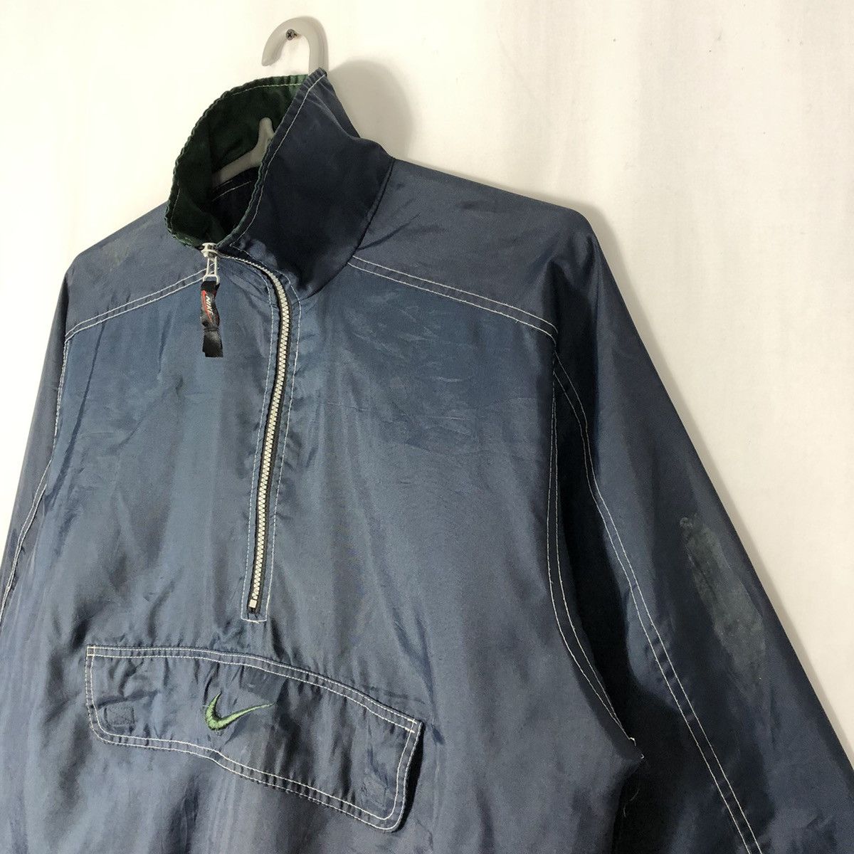 Nike 🔥Trash🔥Vintage Nike Center Swoosh Anorak Winbreaker Jacket Size US M / EU 48-50 / 2 - 6 Thumbnail