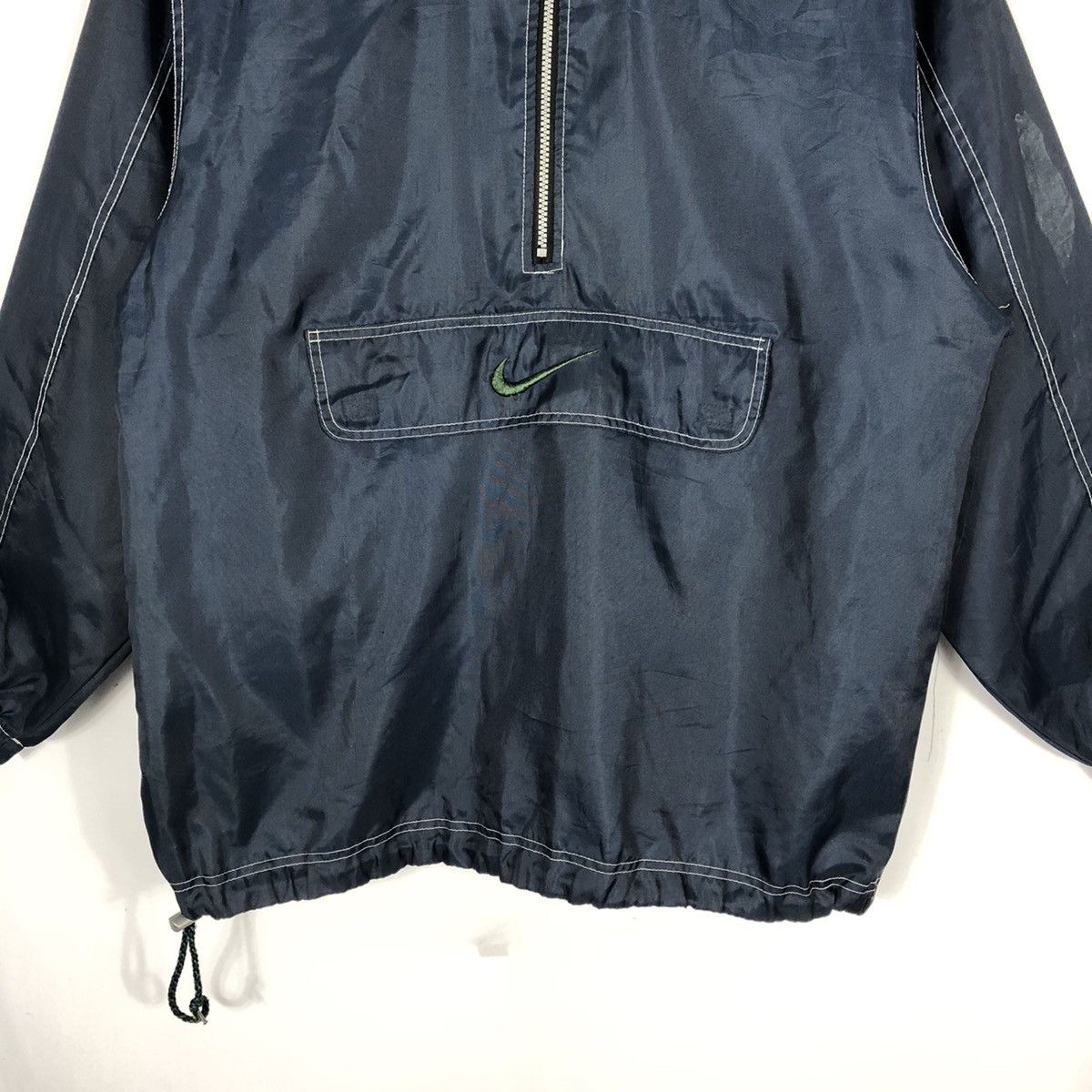 Nike 🔥Trash🔥Vintage Nike Center Swoosh Anorak Winbreaker Jacket Size US M / EU 48-50 / 2 - 3 Thumbnail