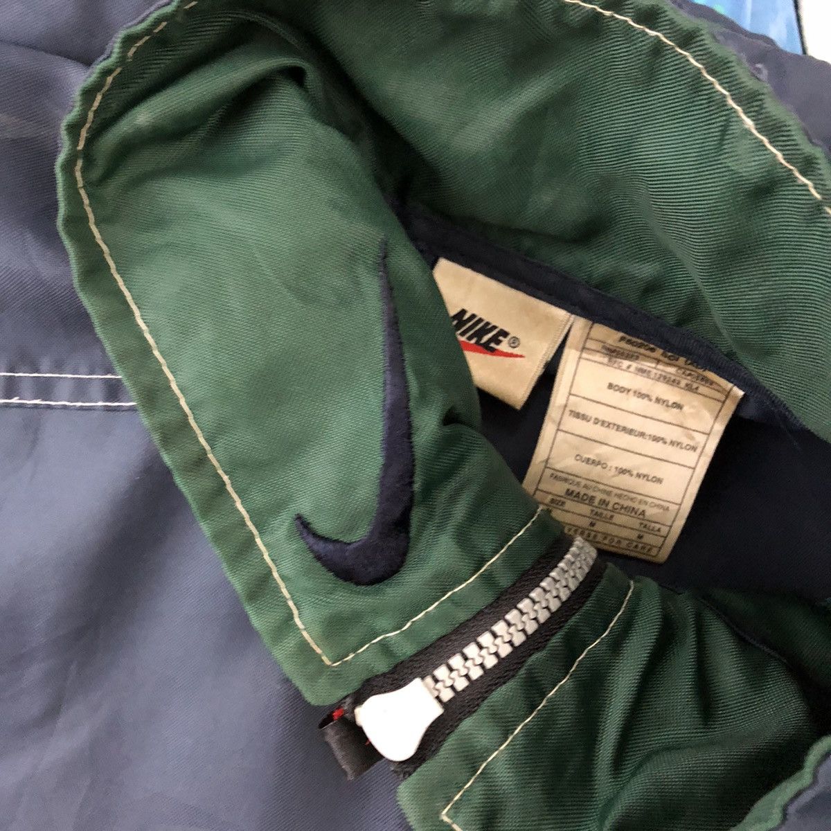 Nike 🔥Trash🔥Vintage Nike Center Swoosh Anorak Winbreaker Jacket Size US M / EU 48-50 / 2 - 17 Thumbnail