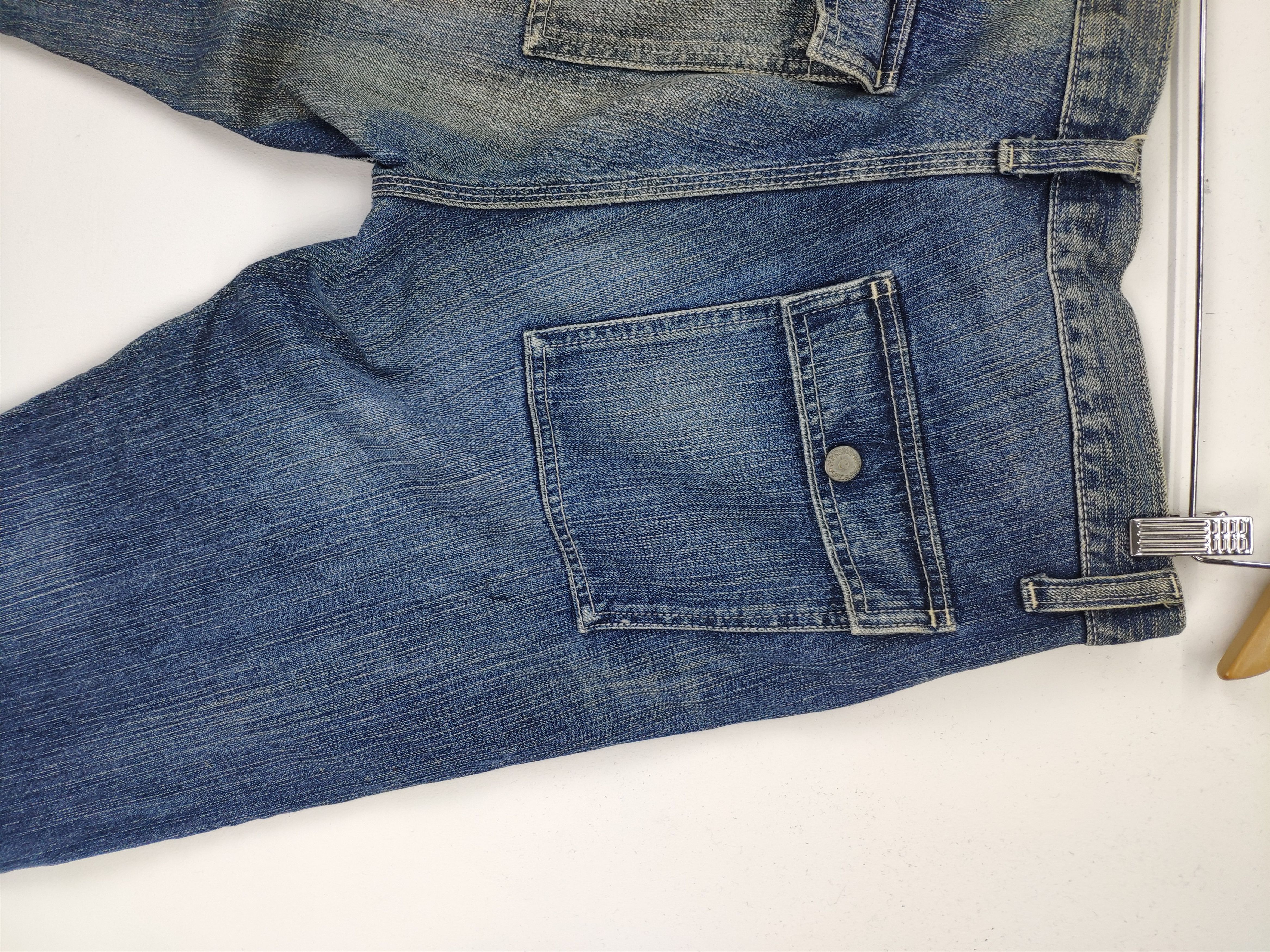 Japanese Brand Uniqlo Bush Pants Patchwork Jeans Custom Made Kapital Style Size US 33 - 16 Thumbnail