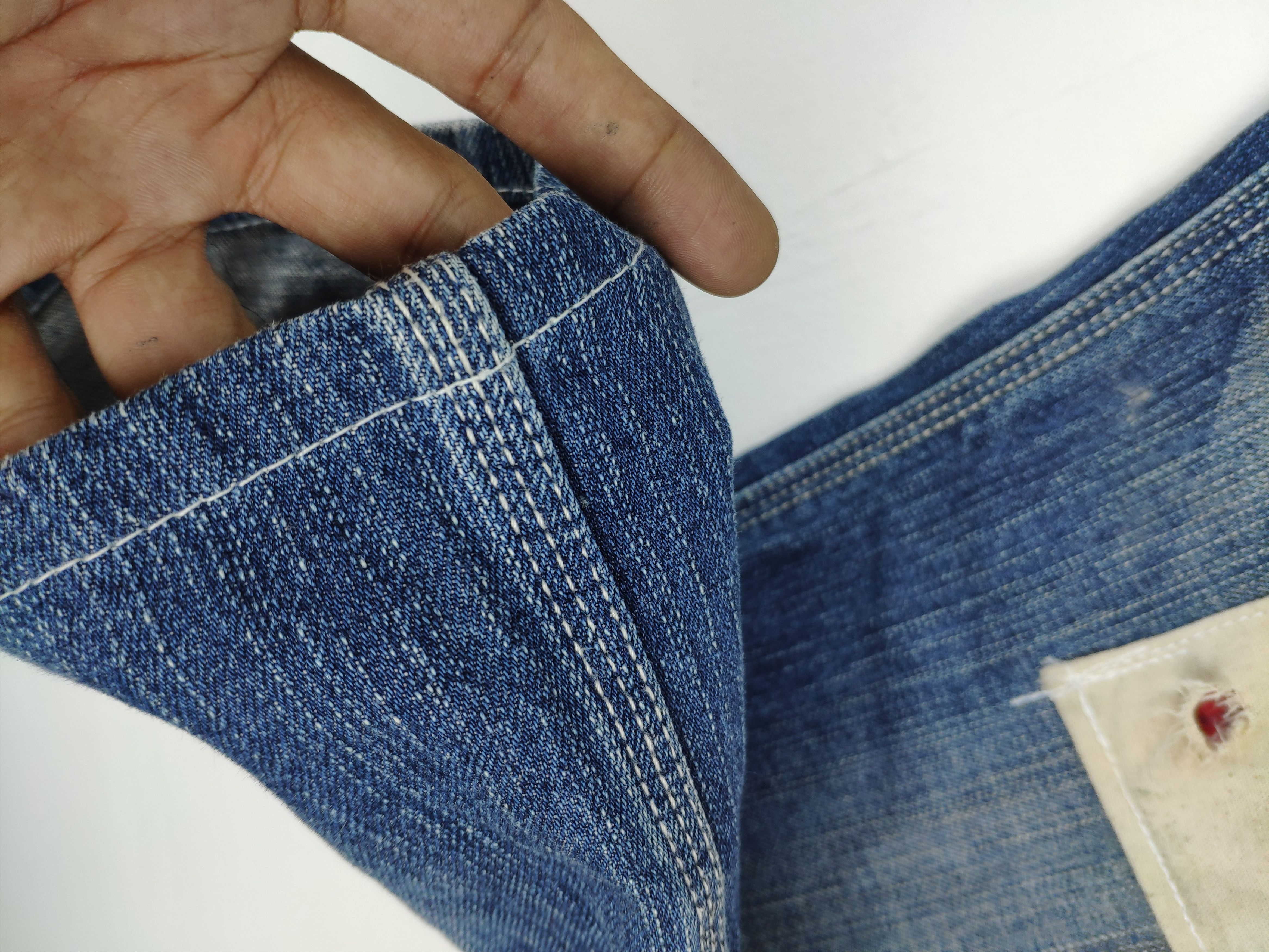 Japanese Brand Uniqlo Bush Pants Patchwork Jeans Custom Made Kapital Style Size US 33 - 12 Thumbnail