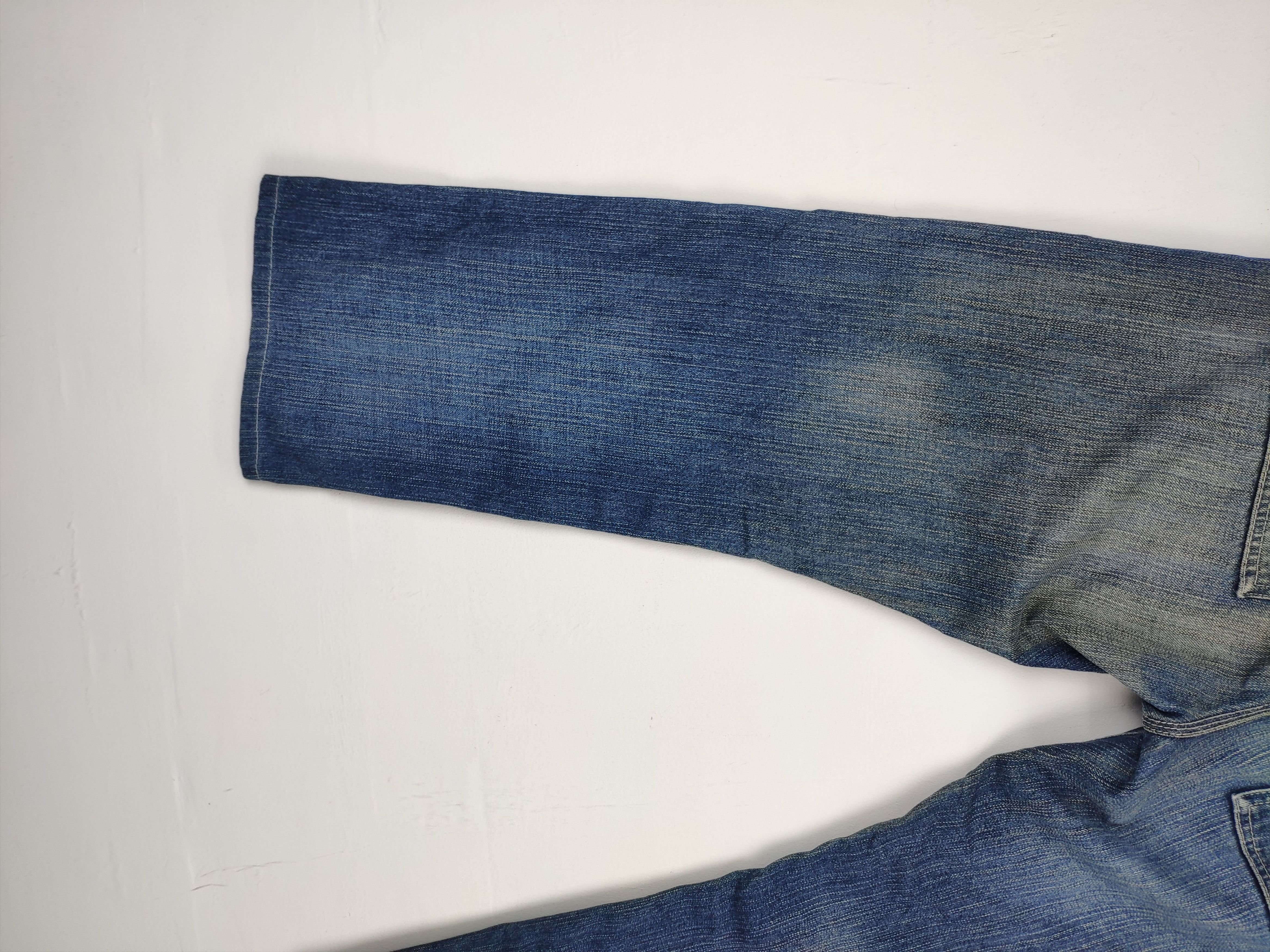 Japanese Brand Uniqlo Bush Pants Patchwork Jeans Custom Made Kapital Style Size US 33 - 18 Thumbnail