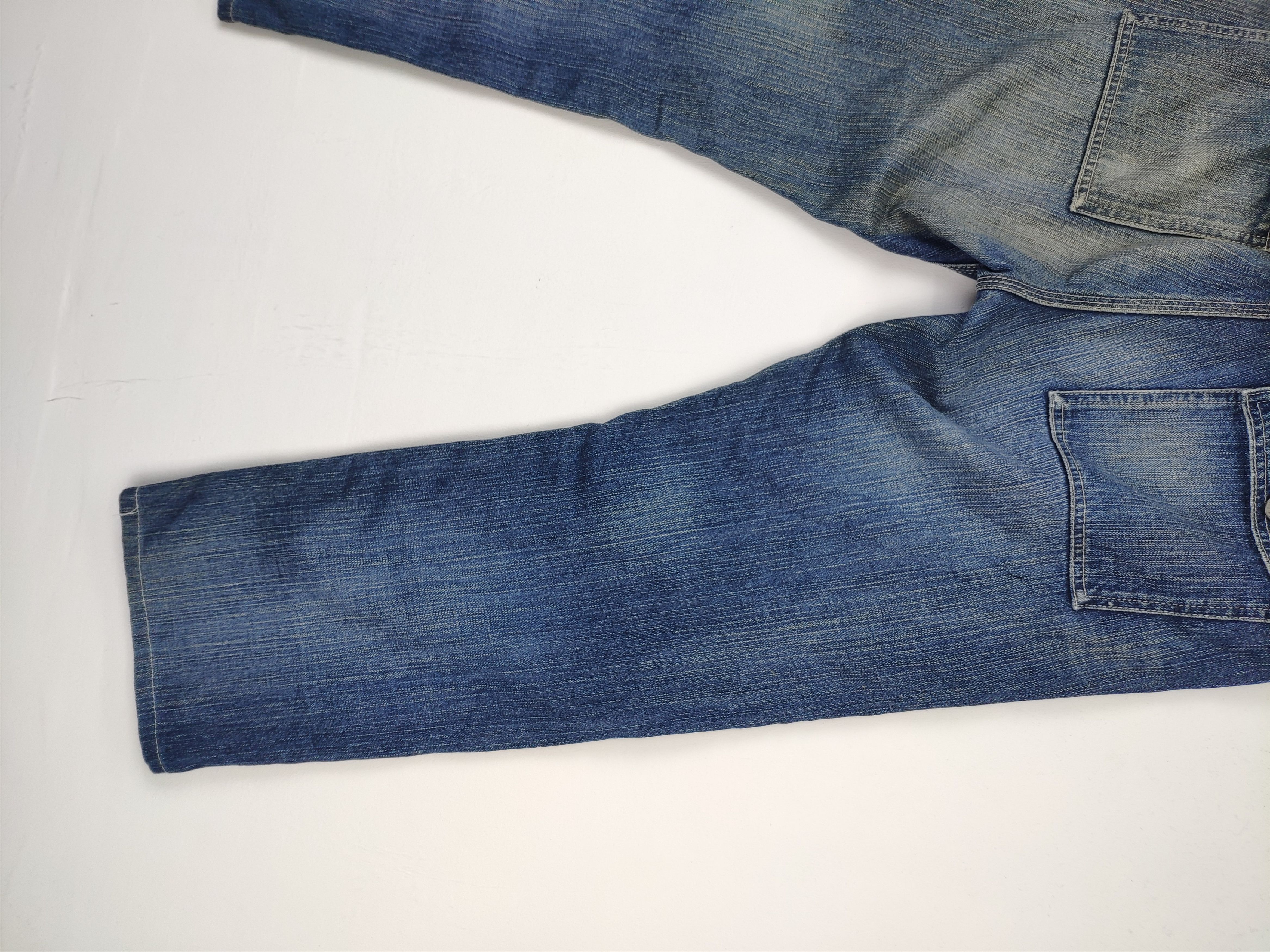 Japanese Brand Uniqlo Bush Pants Patchwork Jeans Custom Made Kapital Style Size US 33 - 17 Thumbnail