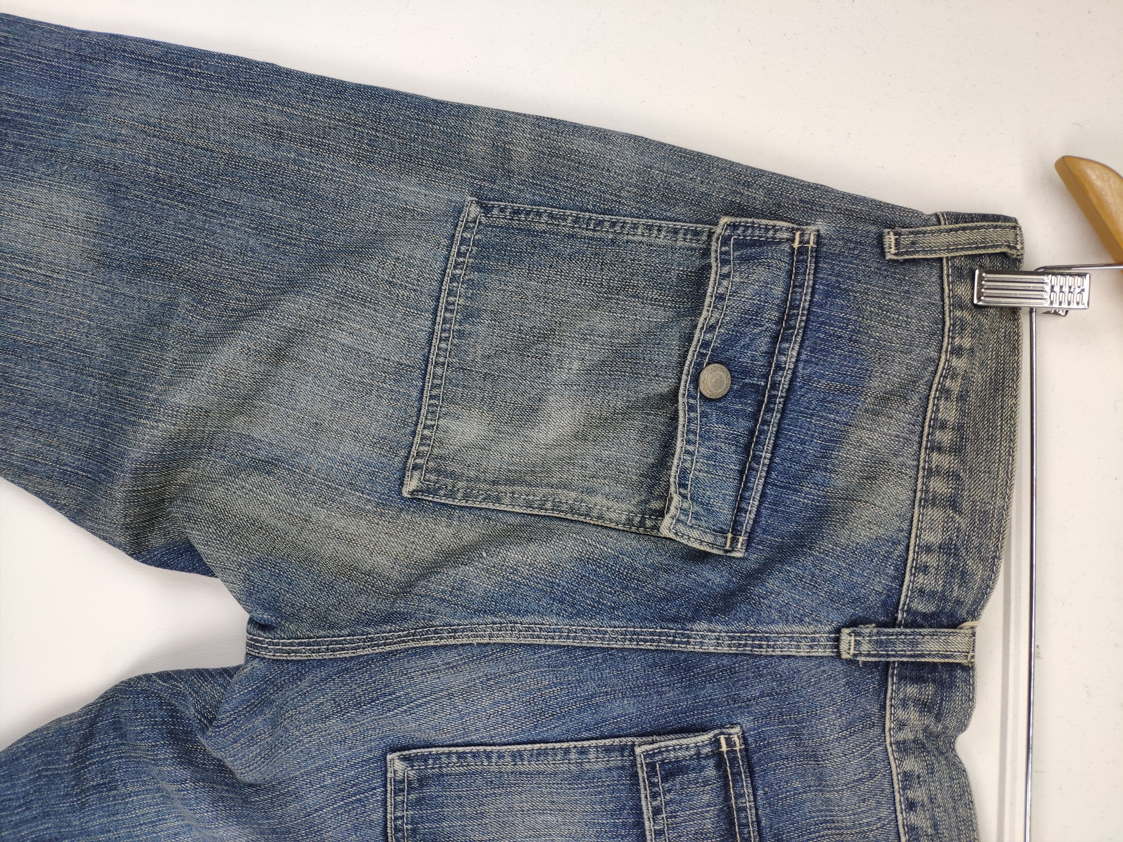 Japanese Brand Uniqlo Bush Pants Patchwork Jeans Custom Made Kapital Style Size US 33 - 15 Thumbnail