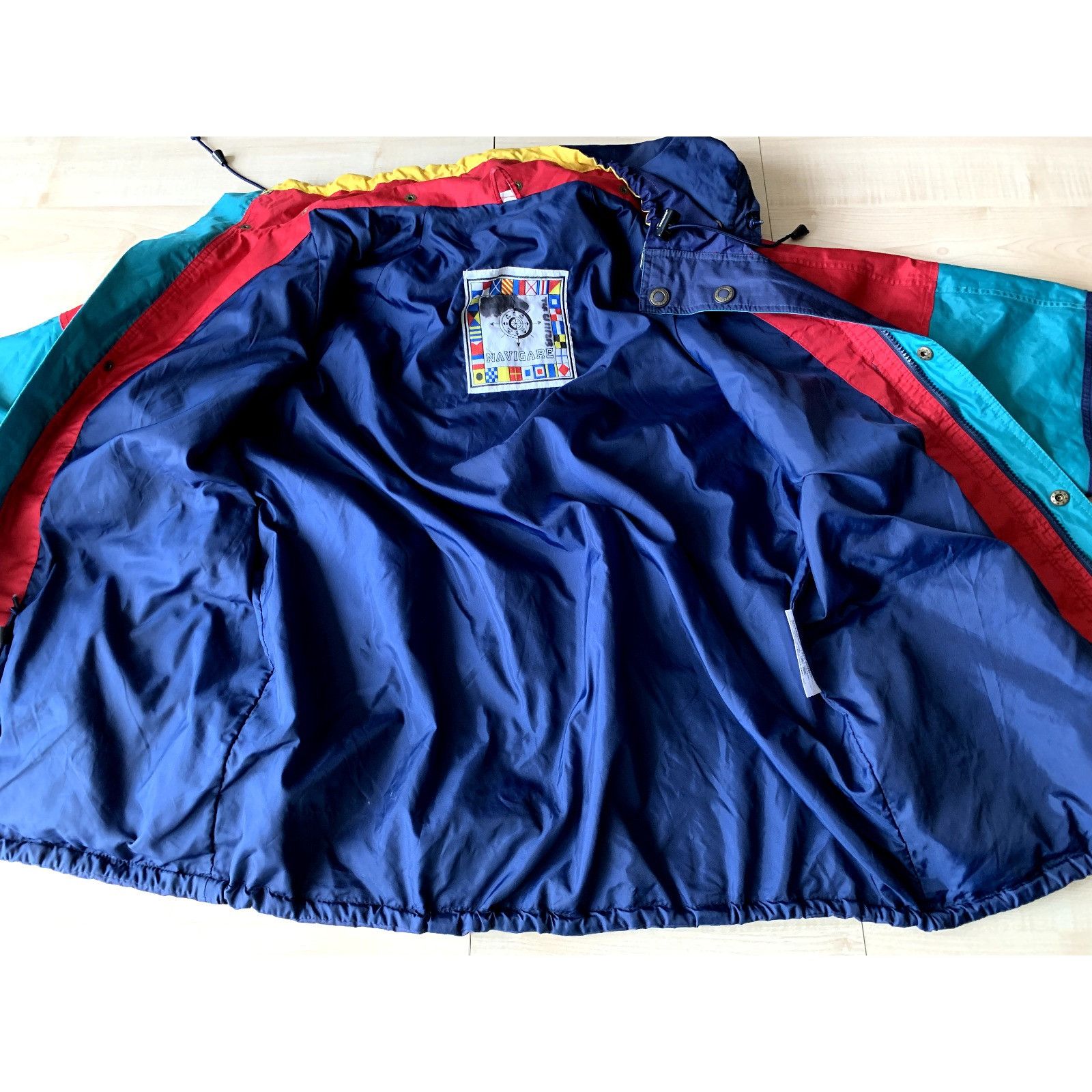 Vintage 90s Vintage Navigare Women's Retro Sport Hiking Raincoat Size S / US 4 / IT 40 - 5 Thumbnail