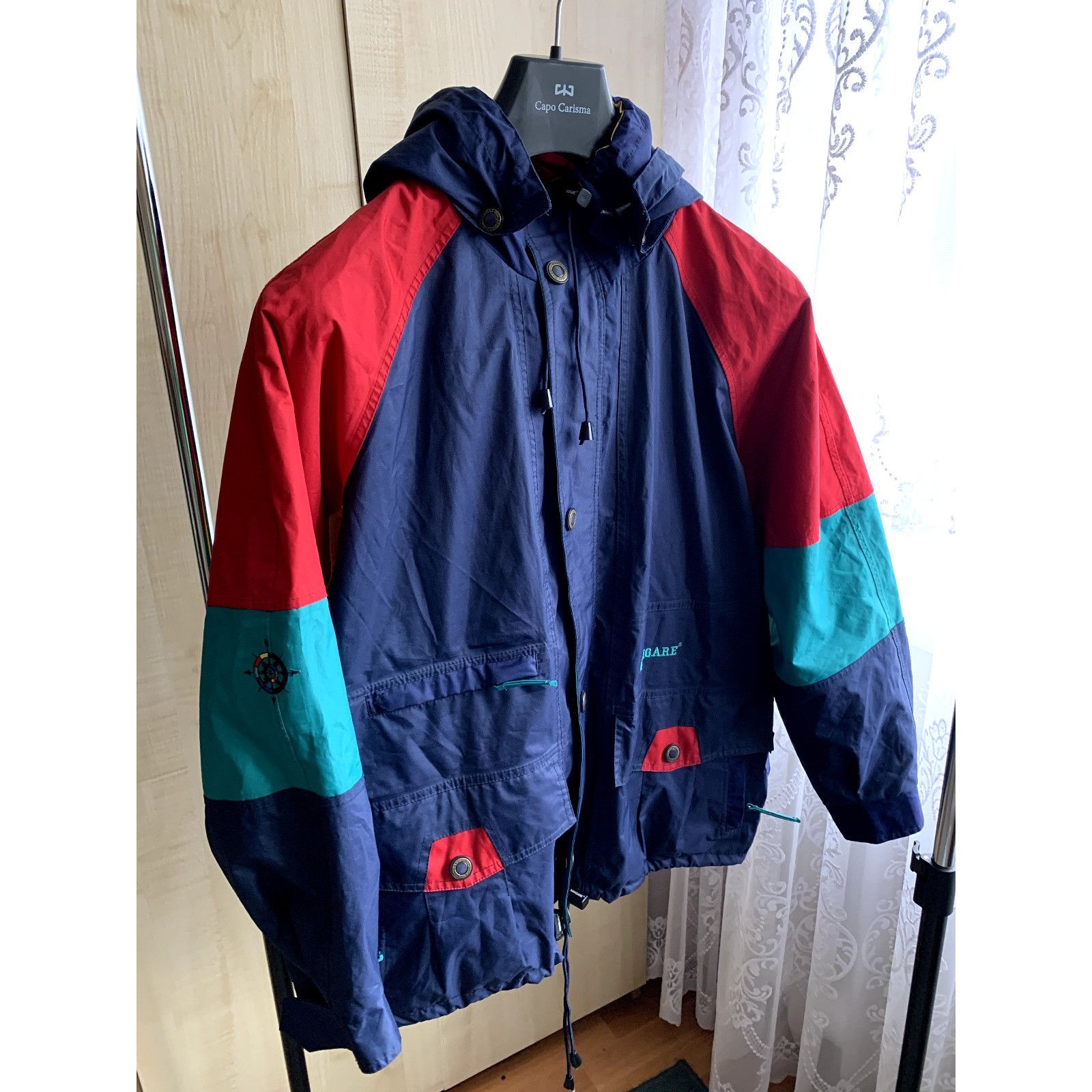 Vintage 90s Vintage Navigare Women's Retro Sport Hiking Raincoat Size S / US 4 / IT 40 - 1 Thumbnail