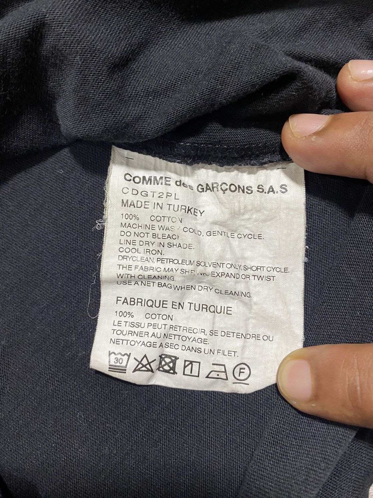 CDG by Comme des Garcons × Comme des Garcons (I) PLAIN BLACK COMME DES GARCONS SHIRT Size S / US 4 / IT 40 - 6 Thumbnail