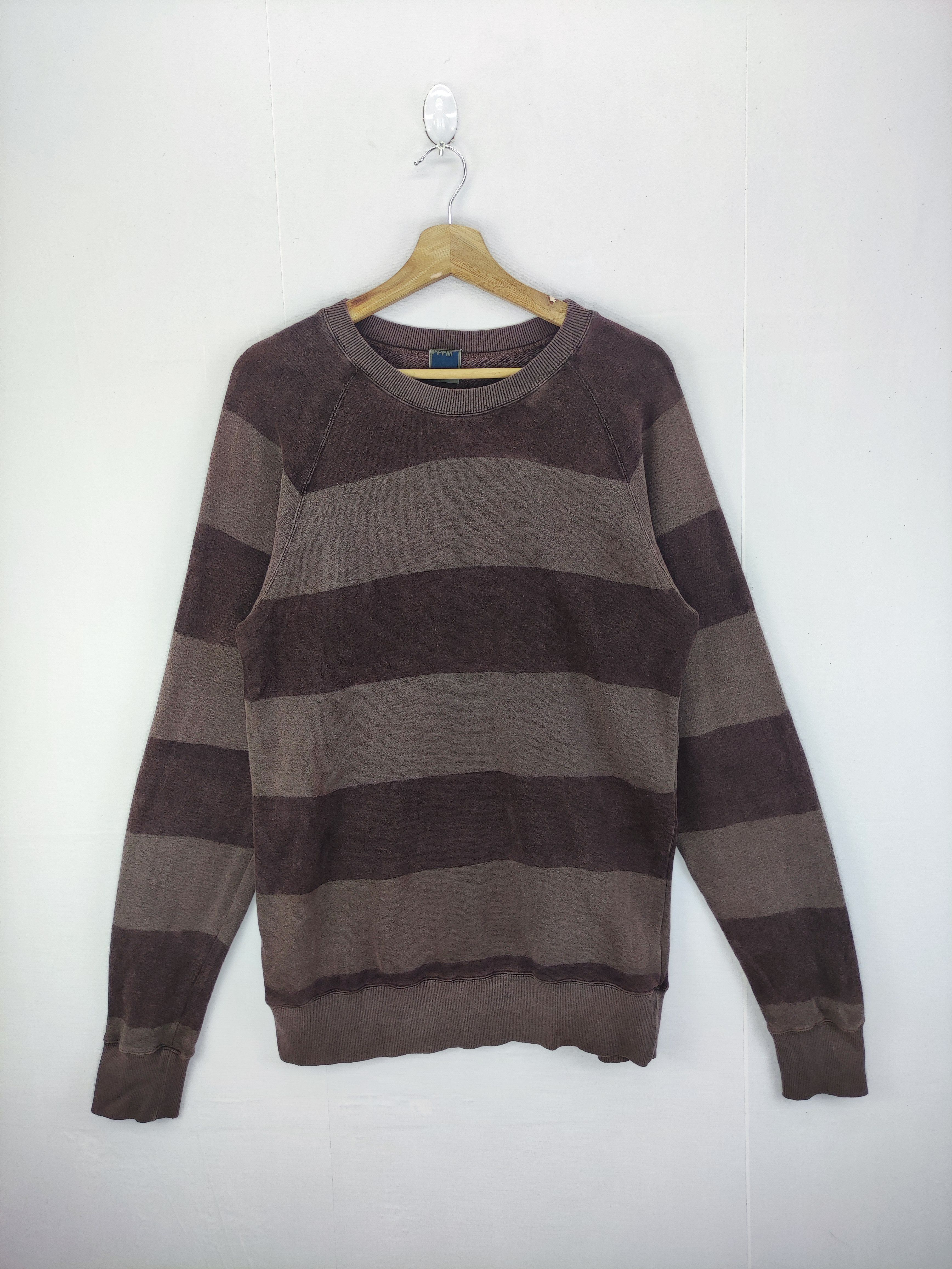Pre-owned Ppfm X Vintage Ppfm Striped Sweatshirt In Multicolor