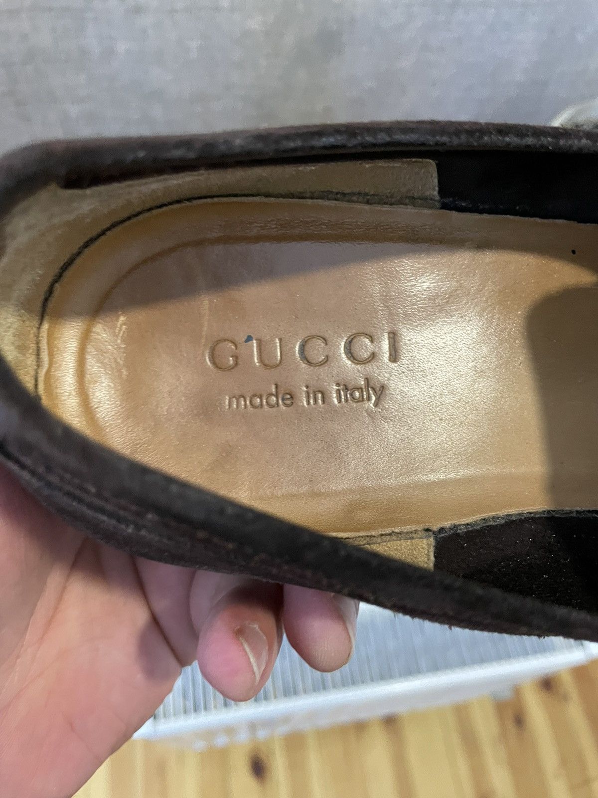 Gucci GUCCI Mens Brown Suede Loafer 312757 Size US 8 / EU 41 - 7 Thumbnail