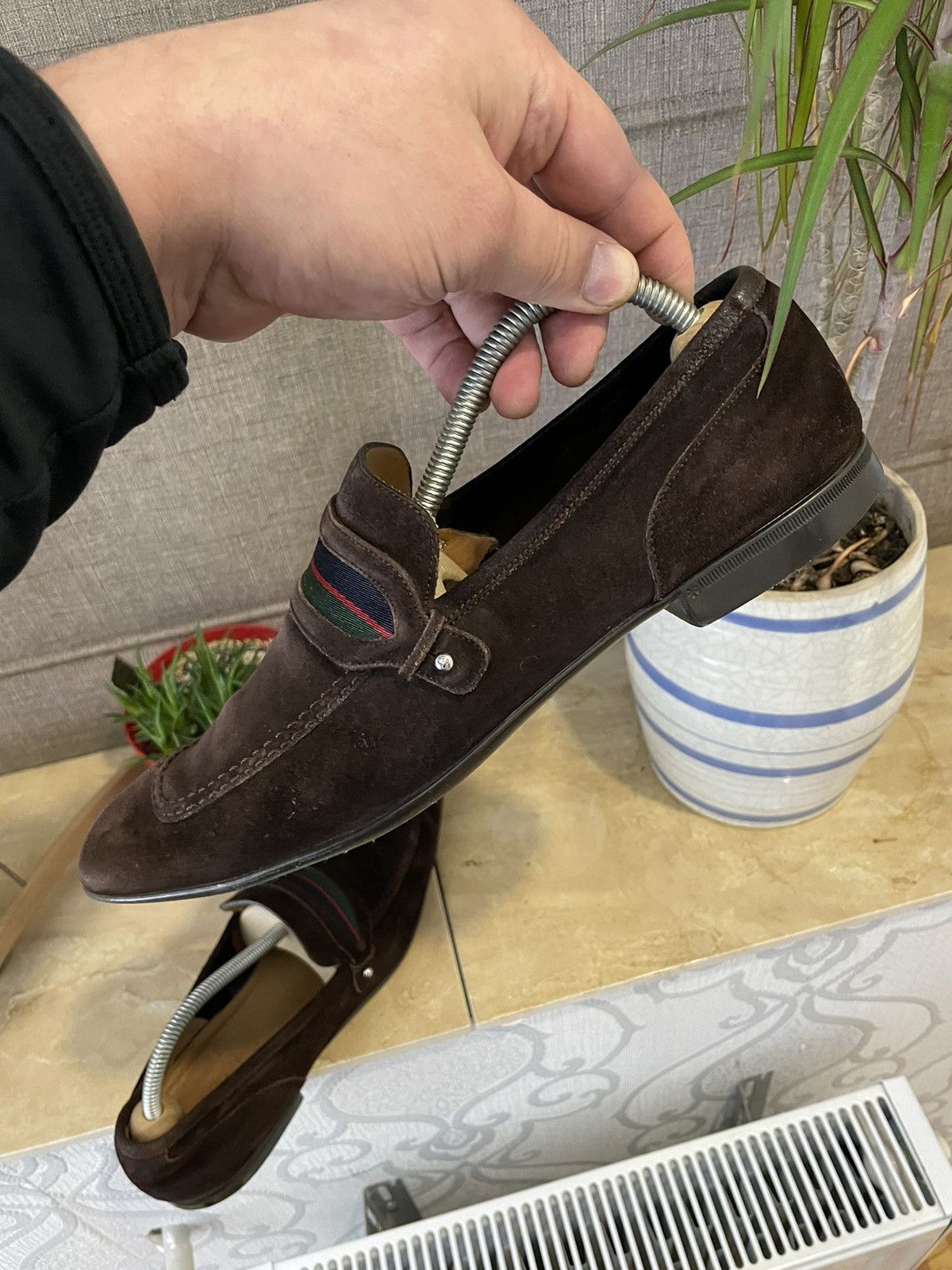 Gucci GUCCI Mens Brown Suede Loafer 312757 Size US 8 / EU 41 - 4 Thumbnail