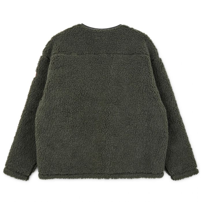 Cav Empt Cav Empt Boa Fleece Zip Up Cardigan Charcoal | Grailed