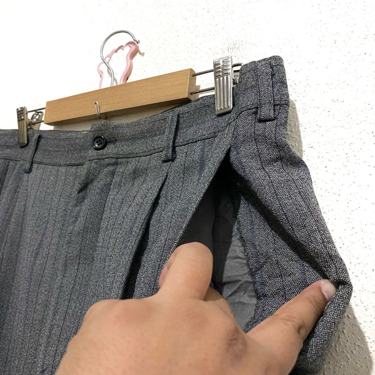 Comme des Garcons Vintage AD1996 CDG Tartan Striped Pants Casual Japanese Size US 32 / EU 48 - 4 Thumbnail
