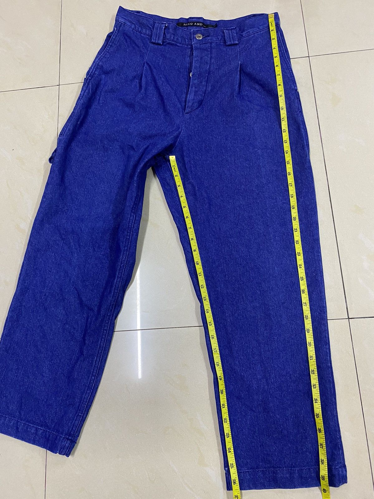 Japanese Brand × Orslow Japanese Brand Pleated Baker Denim Pants Size US 31 - 13 Thumbnail