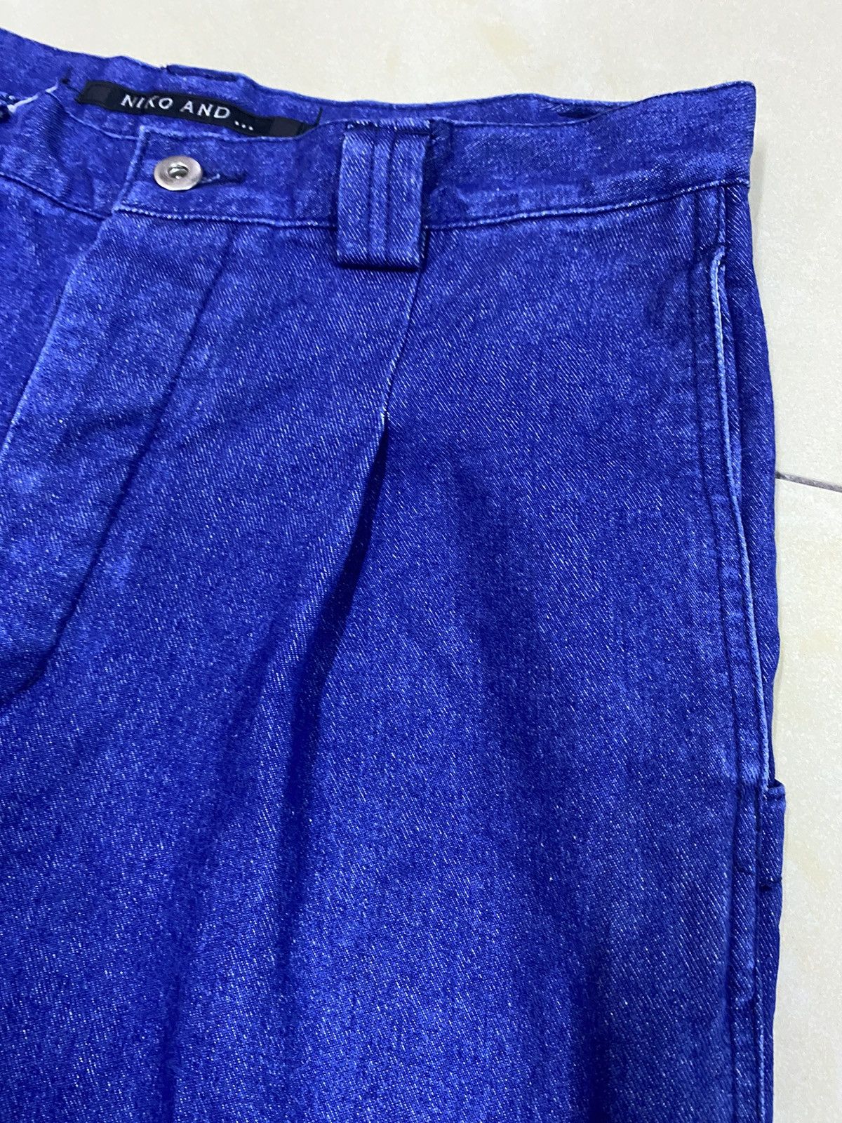 Japanese Brand × Orslow Japanese Brand Pleated Baker Denim Pants Size US 31 - 5 Thumbnail