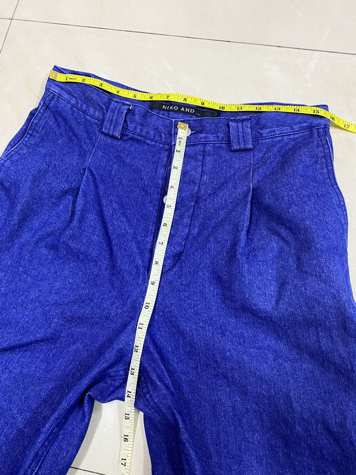 Japanese Brand × Orslow Japanese Brand Pleated Baker Denim Pants Size US 31 - 11 Thumbnail