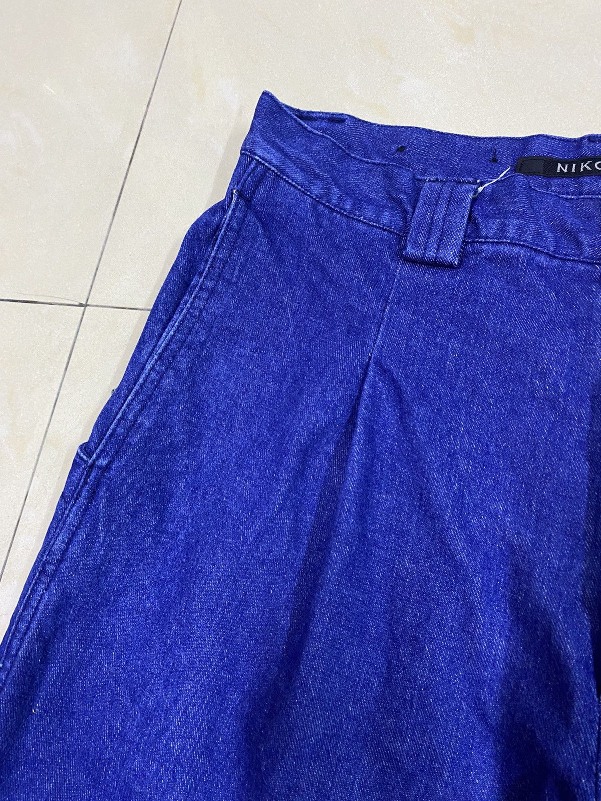 Japanese Brand × Orslow Japanese Brand Pleated Baker Denim Pants Size US 31 - 4 Thumbnail