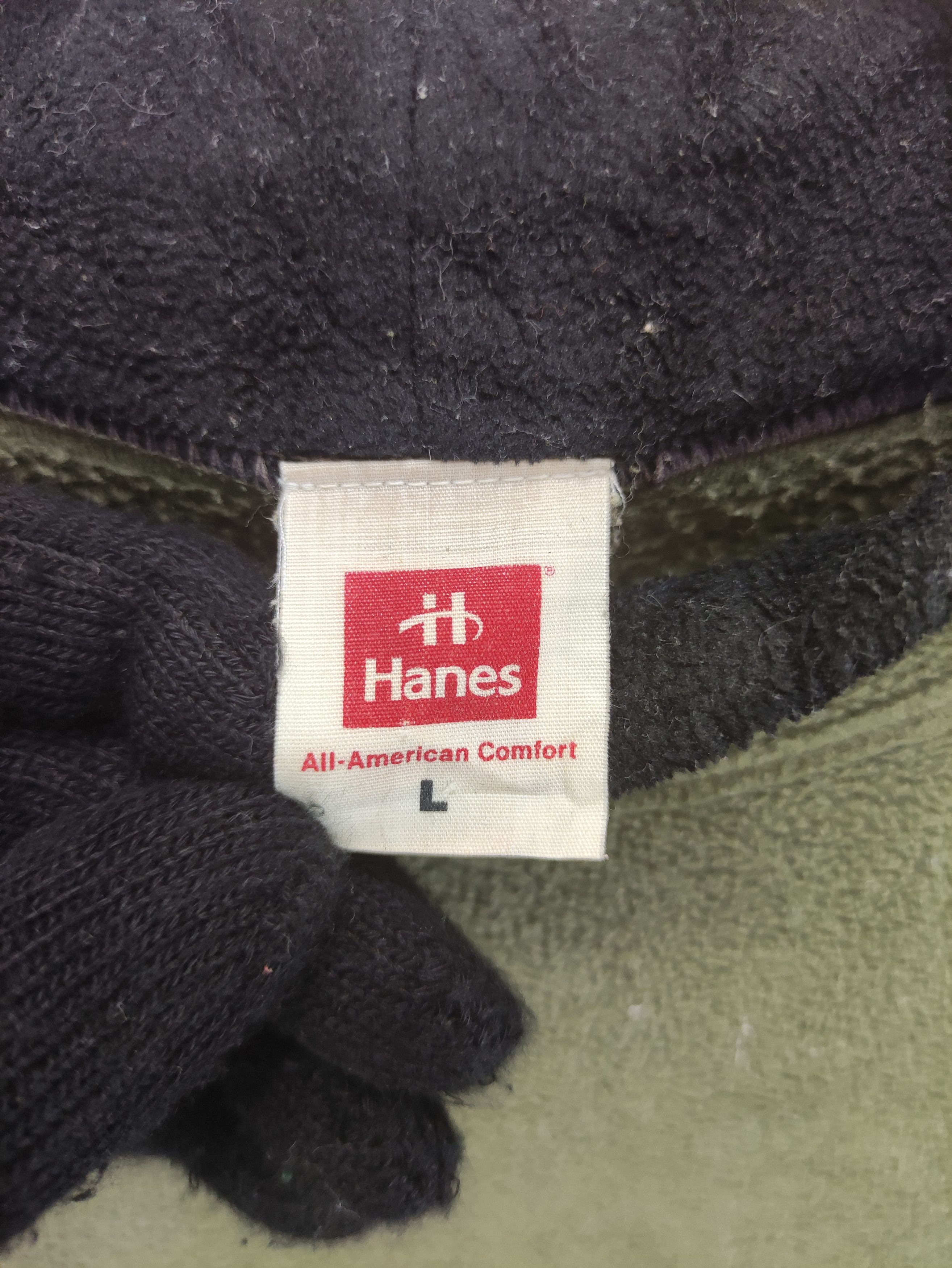 Hanes Vintage Hanes Fleece Sweater Embroidered Logo Size US L / EU 52-54 / 3 - 2 Thumbnail