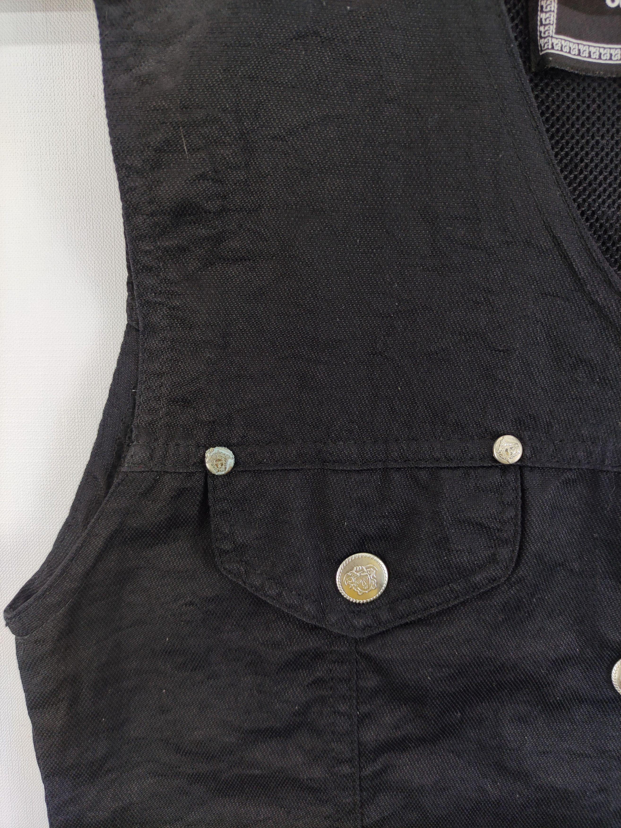 Versace Versace Embroidered Big Logo Vest Size US XS / EU 42 / 0 - 2 Thumbnail