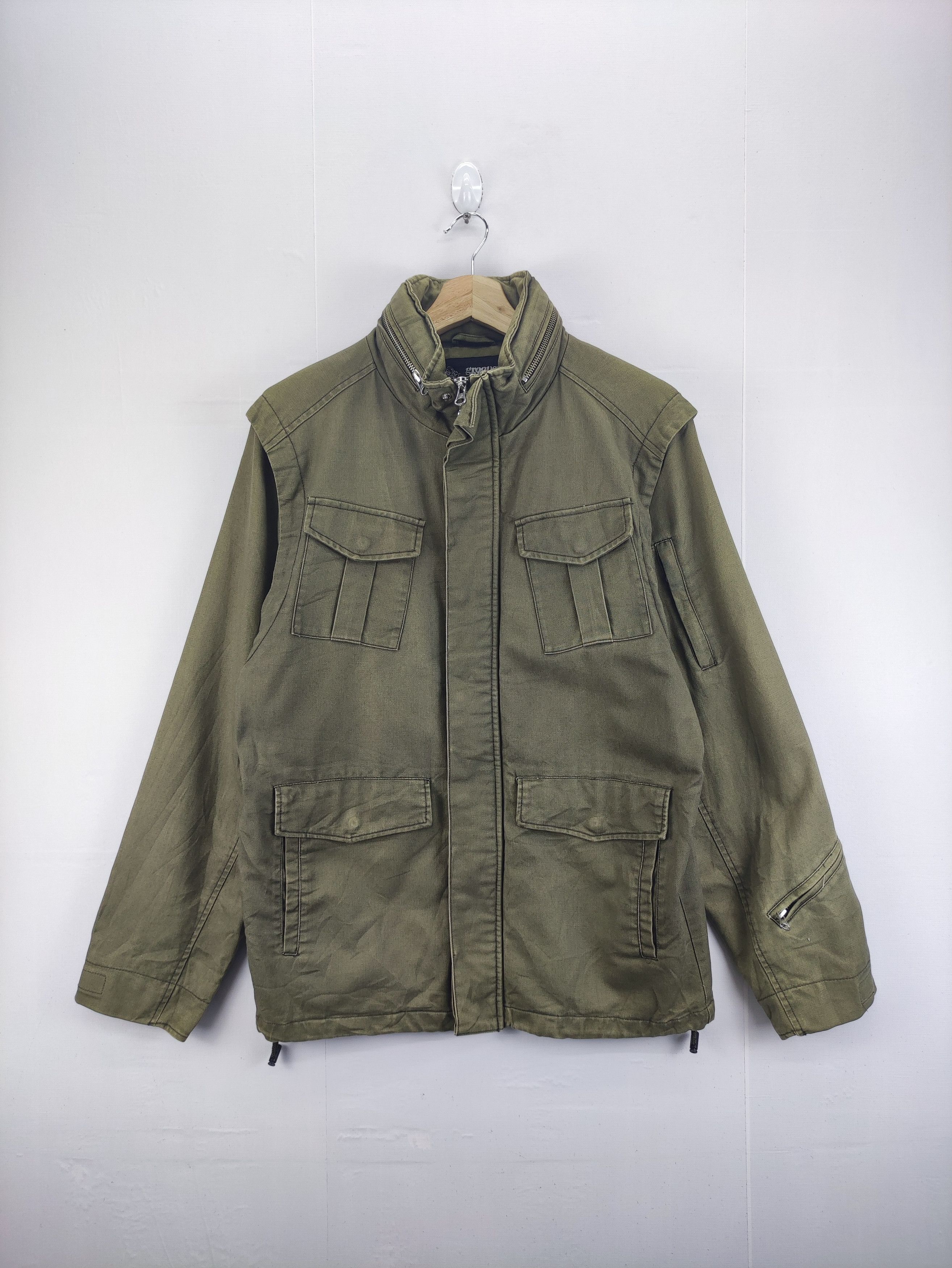 Japanese Brand Vintage Groover Grand Jacket Zipper With Hoodie Size US M / EU 48-50 / 2 - 1 Thumbnail