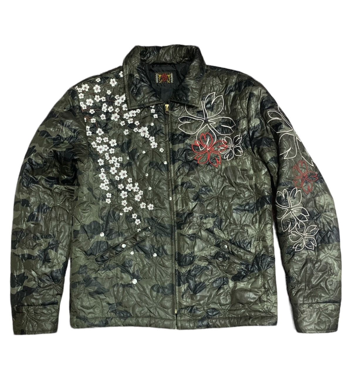 Japanese Brand PUFFER SUKAJAN SAKURA JACKETS Size US L / EU 52-54 / 3 - 1 Thumbnail