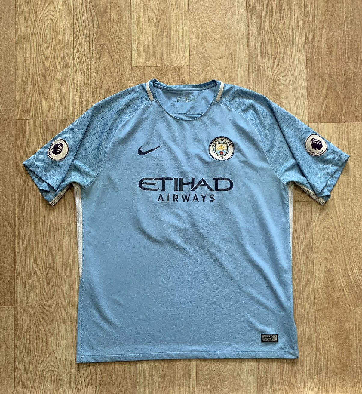 Nike 2016/17 Manchester City #33 G.Jesus Soccer Jersey Size US XXL / EU 58 / 5 - 2 Thumbnail