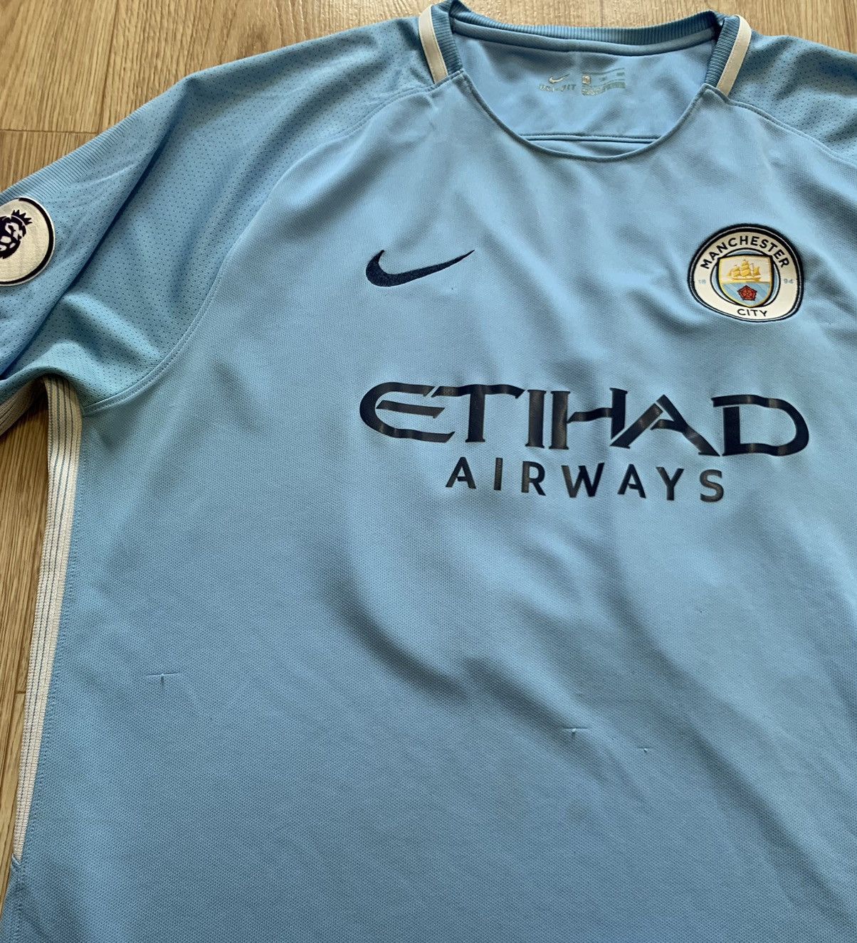 Nike 2016/17 Manchester City #33 G.Jesus Soccer Jersey Size US XXL / EU 58 / 5 - 5 Thumbnail