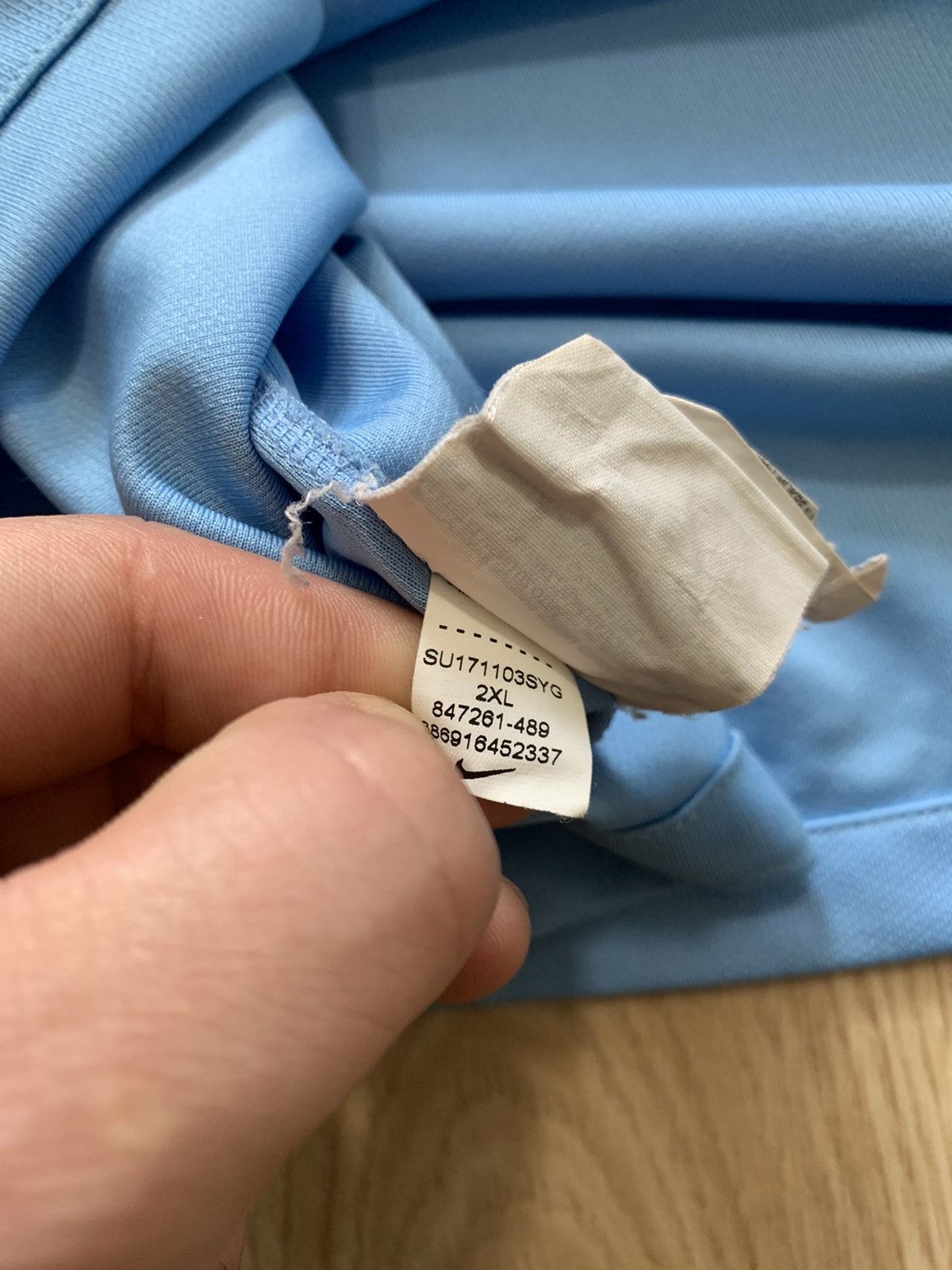 Nike 2016/17 Manchester City #33 G.Jesus Soccer Jersey Size US XXL / EU 58 / 5 - 16 Thumbnail