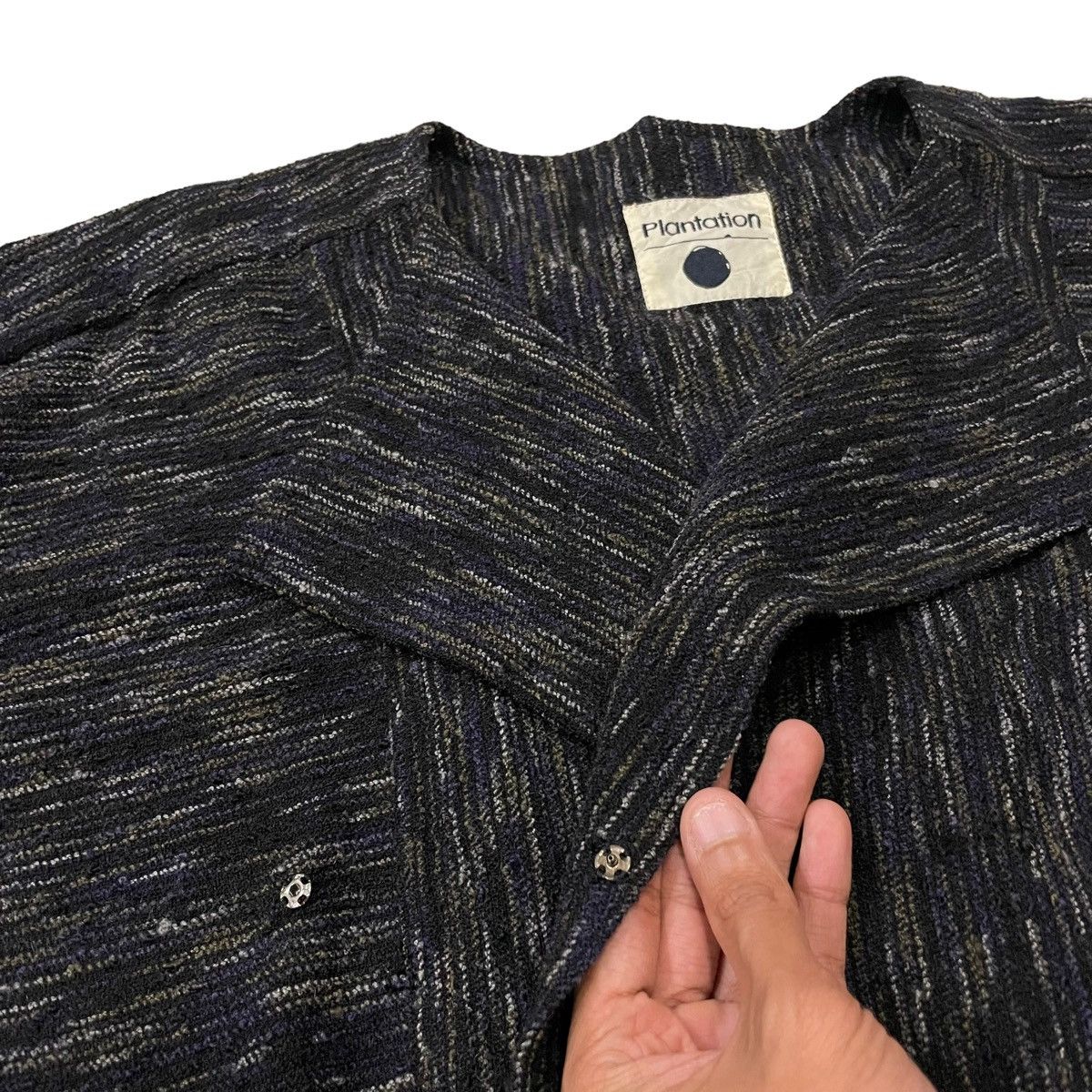 Issey Miyake Vintage Plantation Cardigan Style Wooden Button Jacket Size US M / EU 48-50 / 2 - 18 Thumbnail
