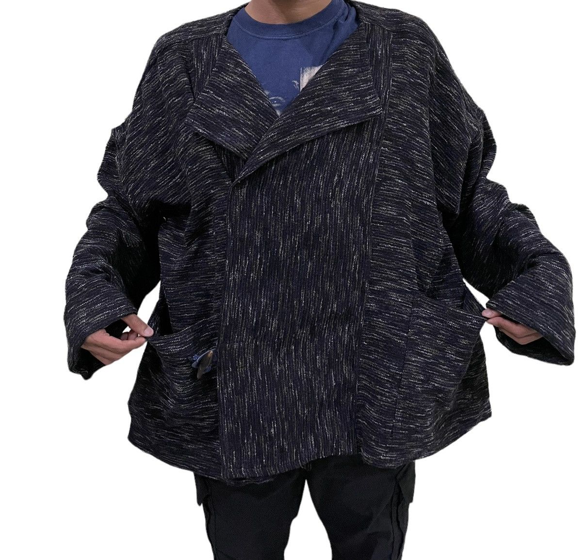 Issey Miyake Vintage Plantation Cardigan Style Wooden Button Jacket Size US M / EU 48-50 / 2 - 3 Thumbnail
