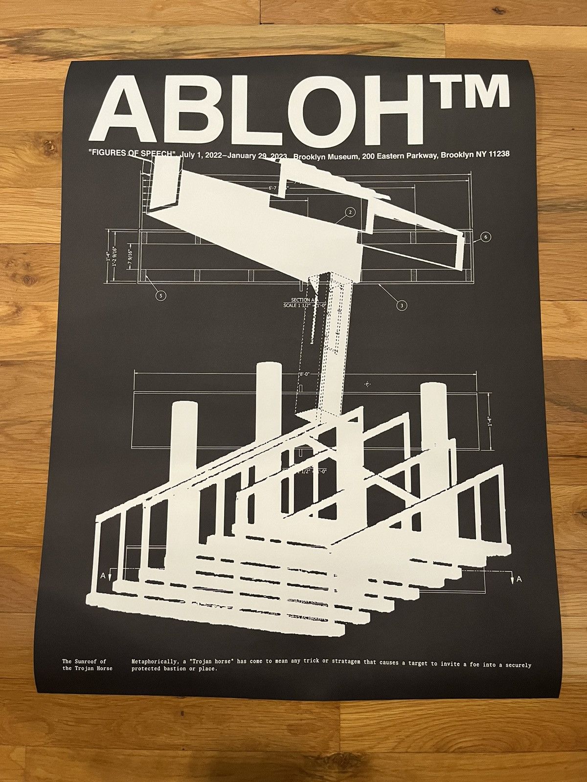 image of Virgil Abloh Poster 1 in Black, Men's
