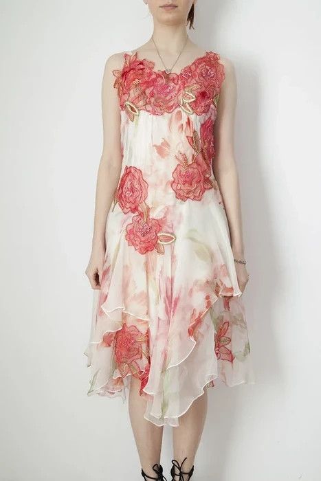 Barney Cools Barney Cheng Couture à porter flower dress Size S / US 4 / IT 40 - 1 Thumbnail