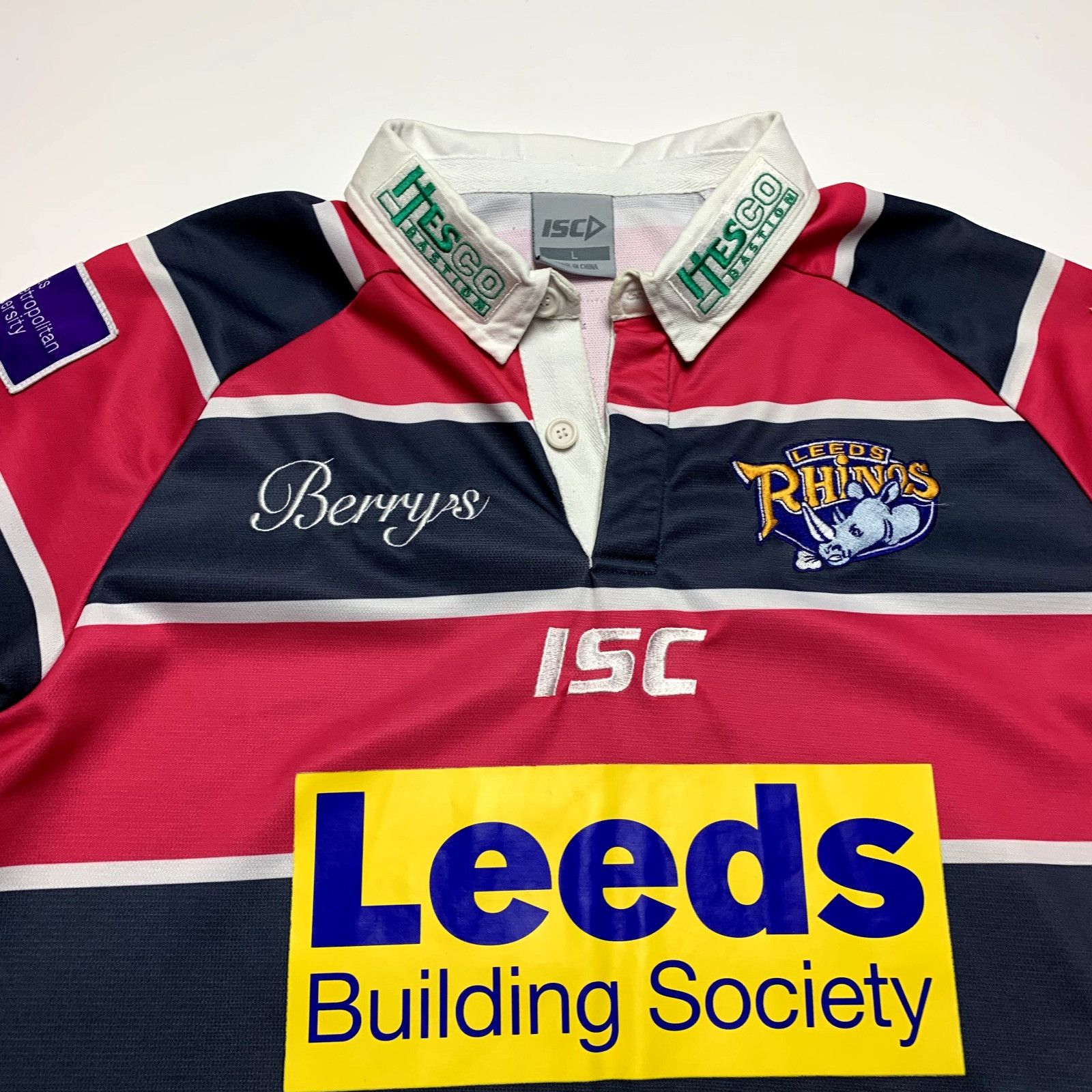 Vintage Leeds Rhinos Away Pink Gray Shirt Size Large Size US L / EU 52-54 / 3 - 2 Thumbnail
