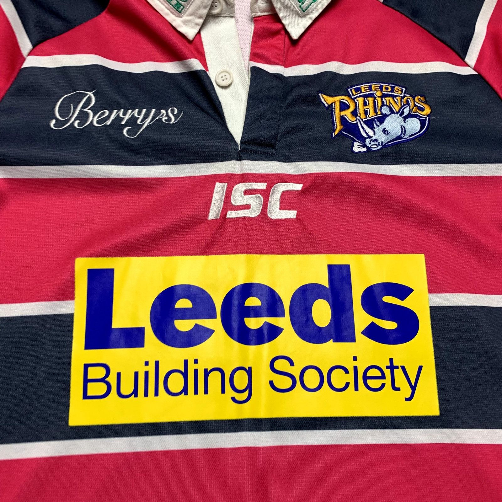 Vintage Leeds Rhinos Away Pink Gray Shirt Size Large Size US L / EU 52-54 / 3 - 7 Thumbnail