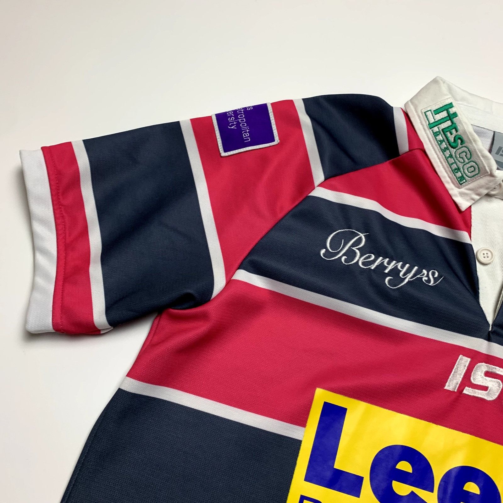 Vintage Leeds Rhinos Away Pink Gray Shirt Size Large Size US L / EU 52-54 / 3 - 3 Thumbnail