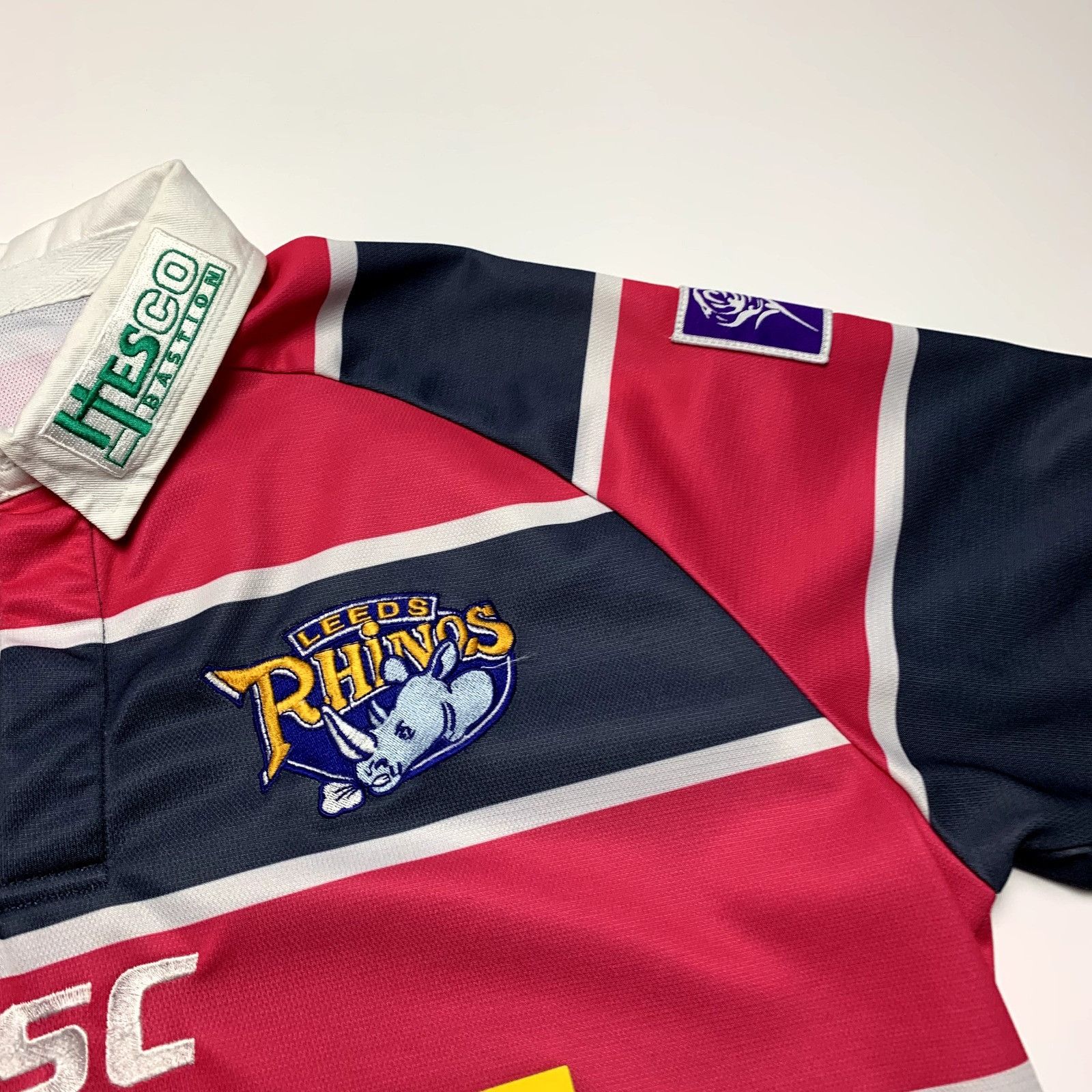 Vintage Leeds Rhinos Away Pink Gray Shirt Size Large Size US L / EU 52-54 / 3 - 5 Thumbnail