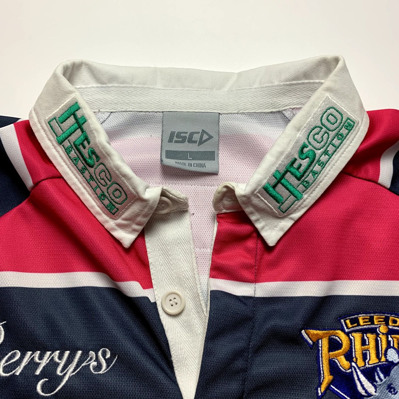 Vintage Leeds Rhinos Away Pink Gray Shirt Size Large Size US L / EU 52-54 / 3 - 11 Thumbnail