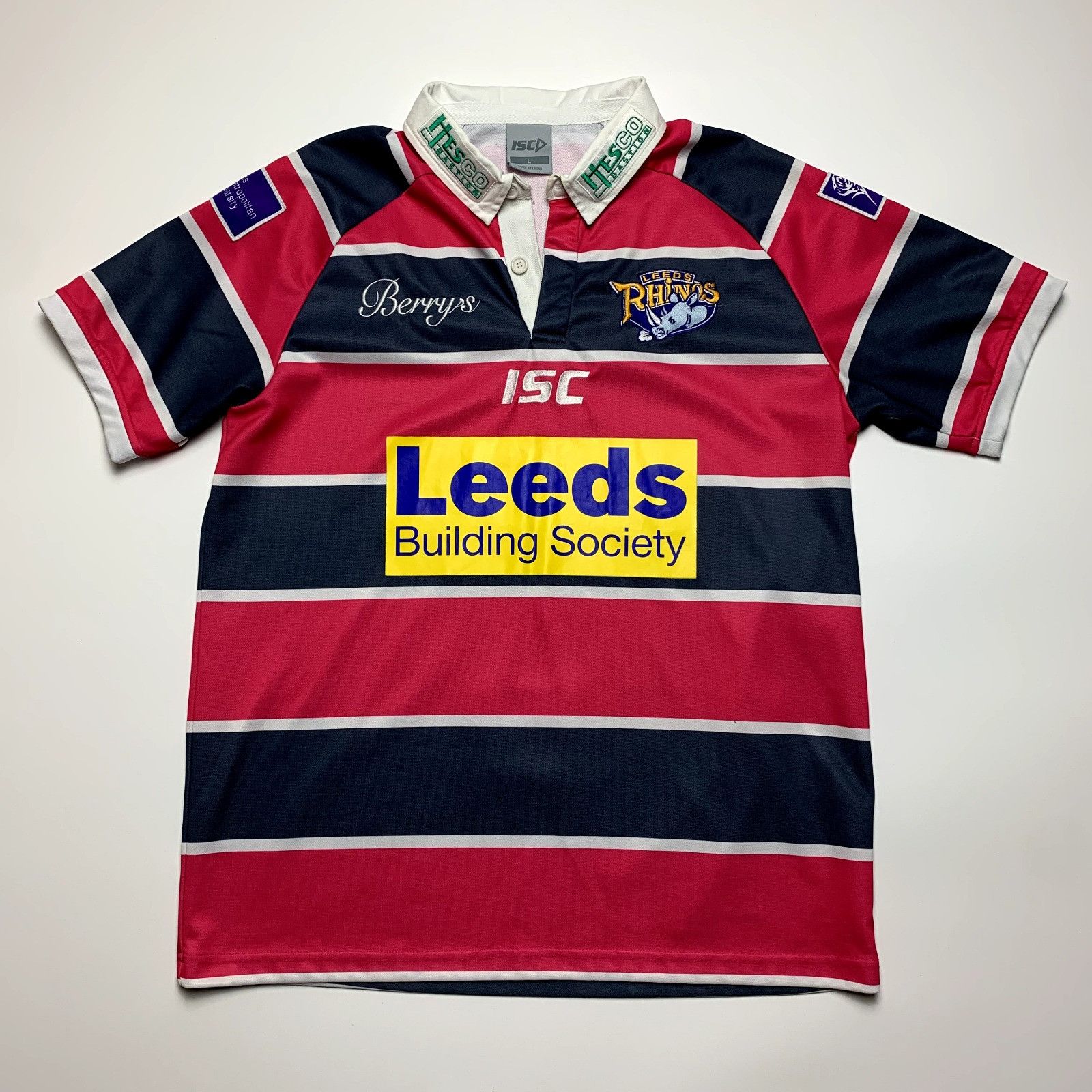 Vintage Leeds Rhinos Away Pink Gray Shirt Size Large Size US L / EU 52-54 / 3 - 1 Thumbnail
