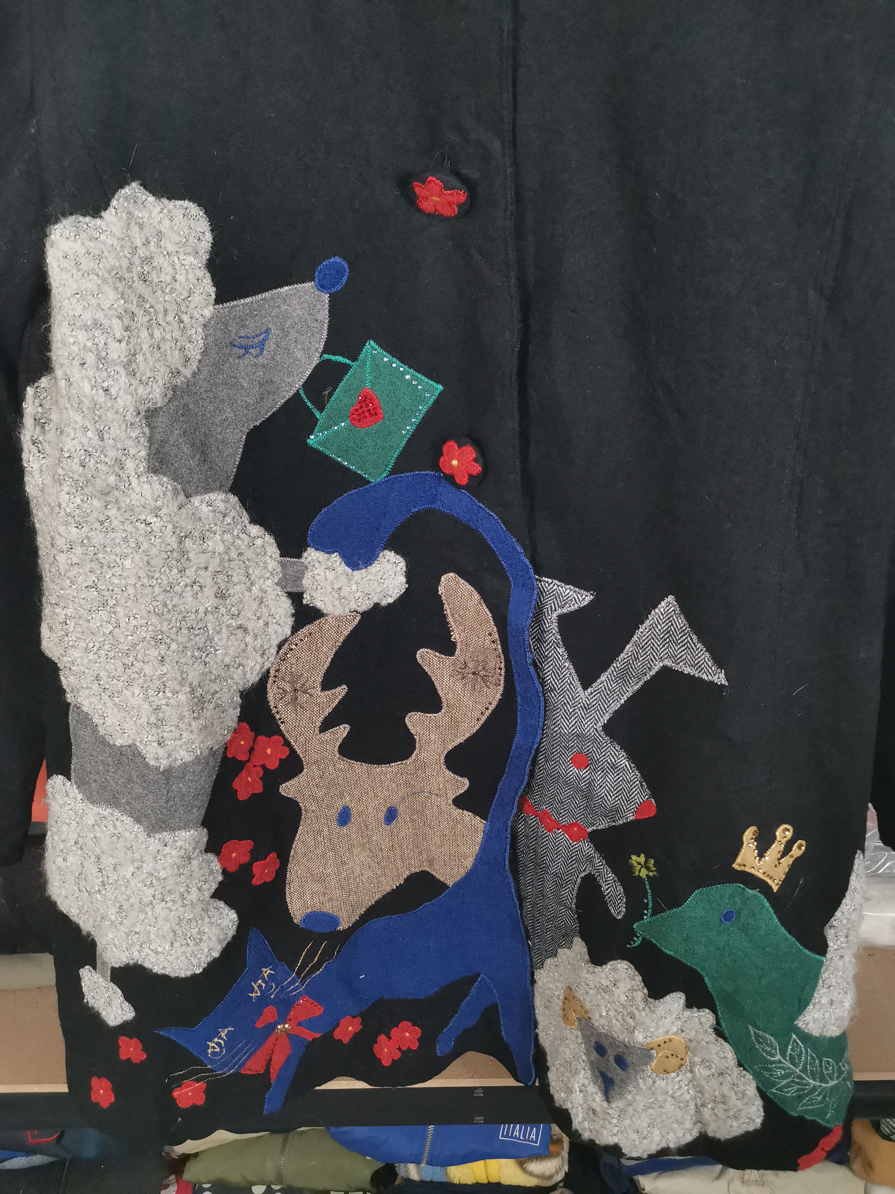 If Six Was Nine Japanese Brand Faburicca Patchwork Wool Jacket Patchwork Size M / US 6-8 / IT 42-44 - 2 Thumbnail