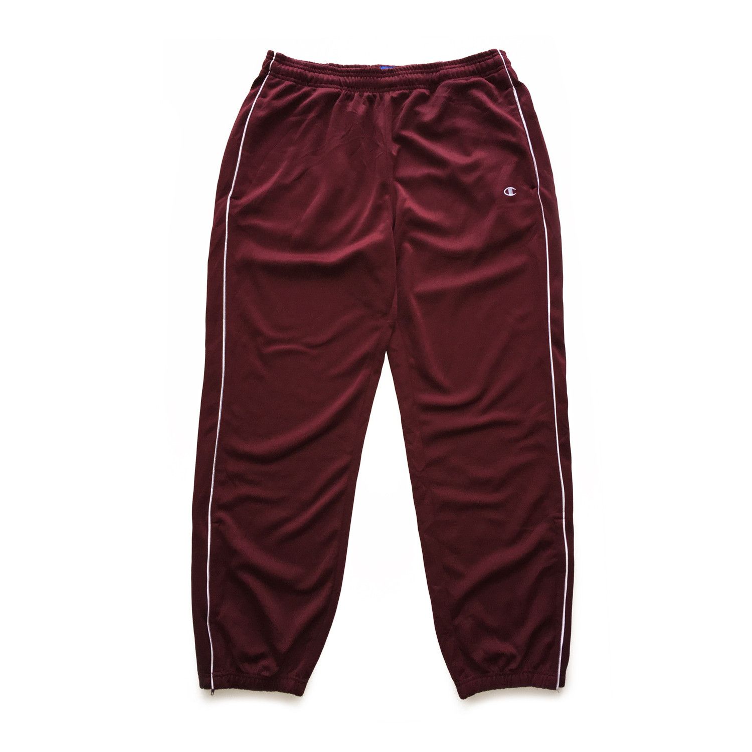 Champion Knit Sweat Pants in Maroon Bottoms