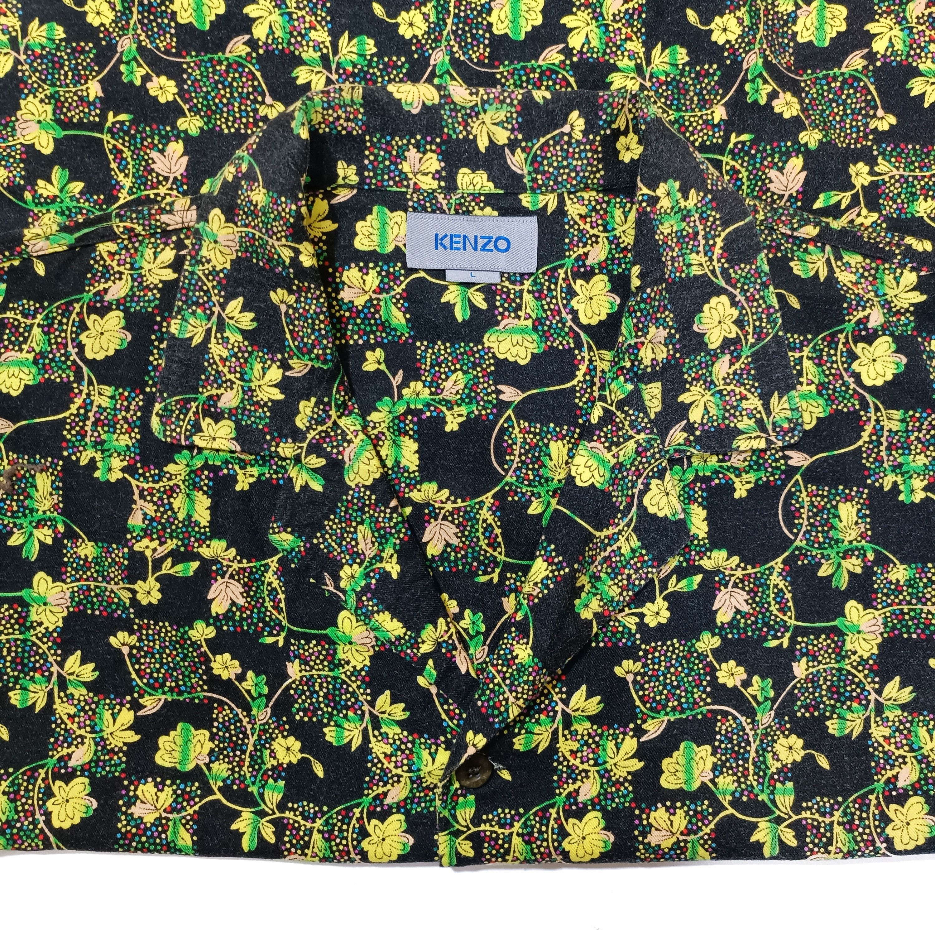 Kenzo Kenzo Vintage Pattern Shirt Size US L / EU 52-54 / 3 - 3 Thumbnail