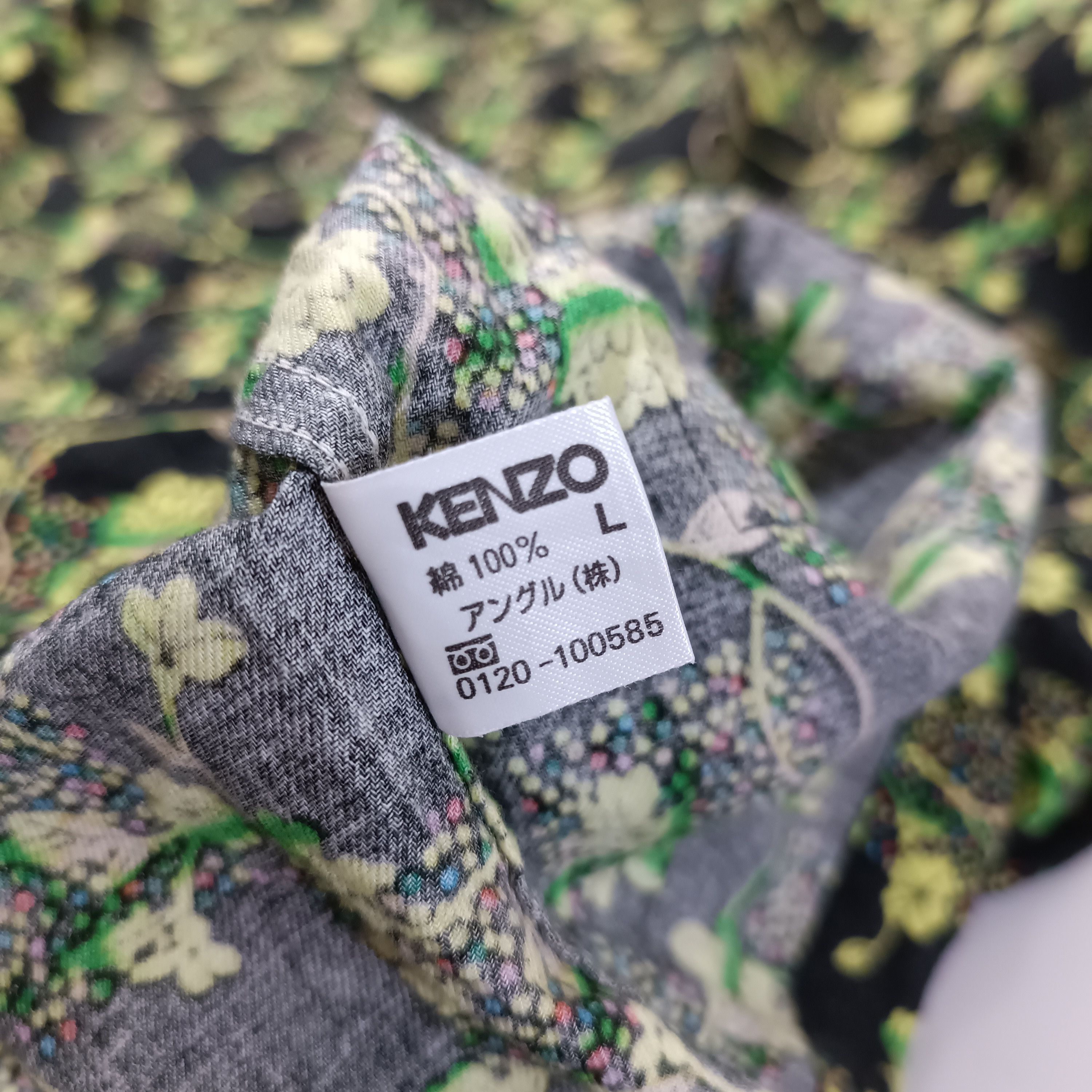 Kenzo Kenzo Vintage Pattern Shirt Size US L / EU 52-54 / 3 - 5 Thumbnail